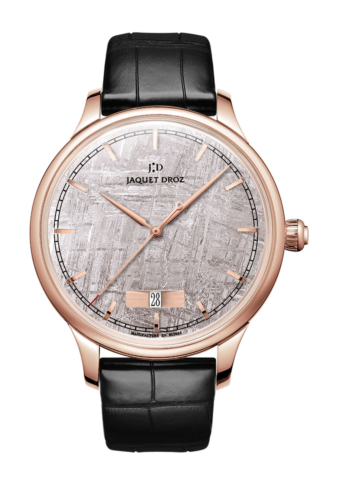 Jaquet Droz Grande Heure Minute Quantieme Meteorite