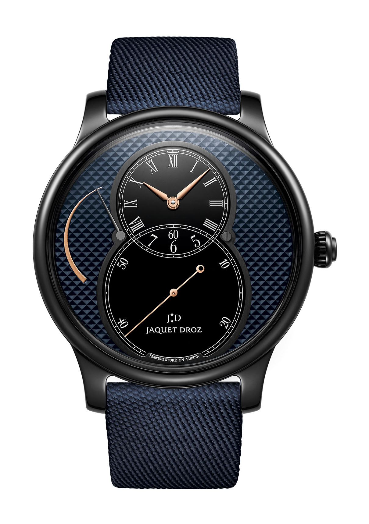 Jaquet Droz Grande Seconde Power Reserve Ceramic Clous De Paris