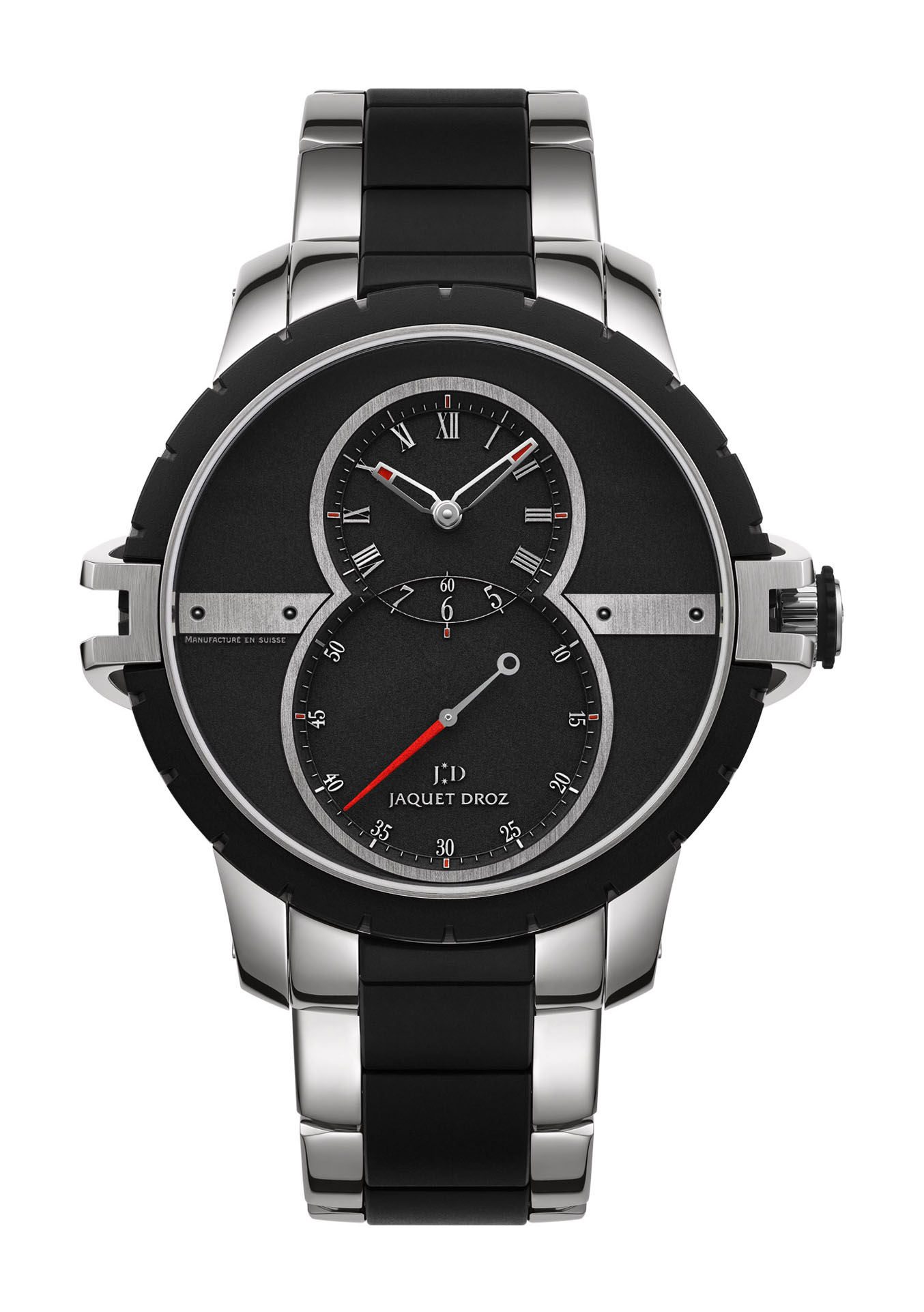 Jaquet Droz Grande seconde SW Steel-rubber