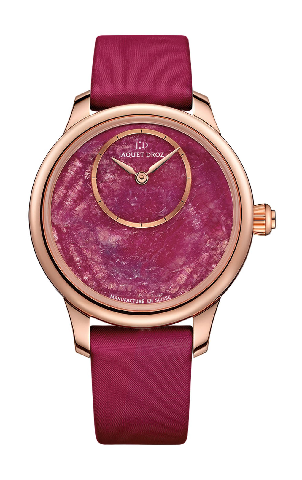 Jaquet Droz Petit Heure Minute Ruby Heart