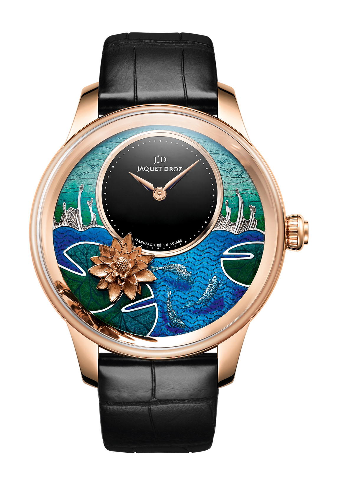 Jaquet Droz Petite Heure Minute Relief Carps