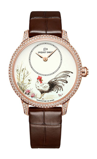 Jaquet Droz Petite Heure Minute Rooster