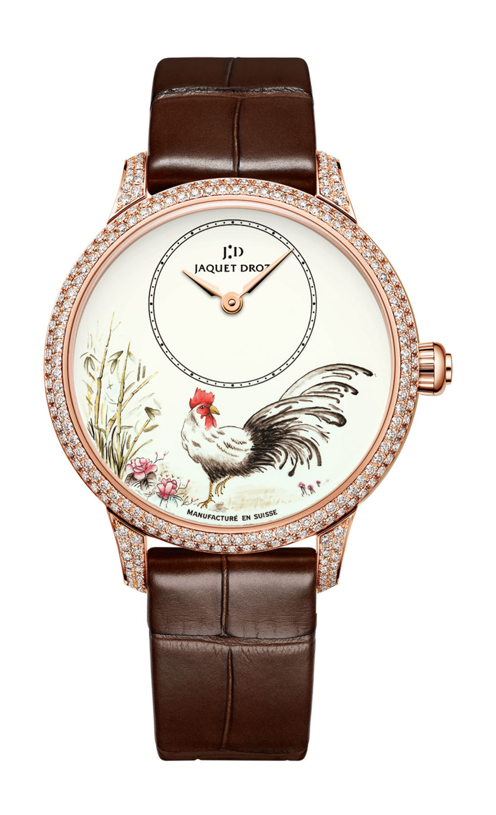 Jaquet Droz Petite Heure Minute Rooster