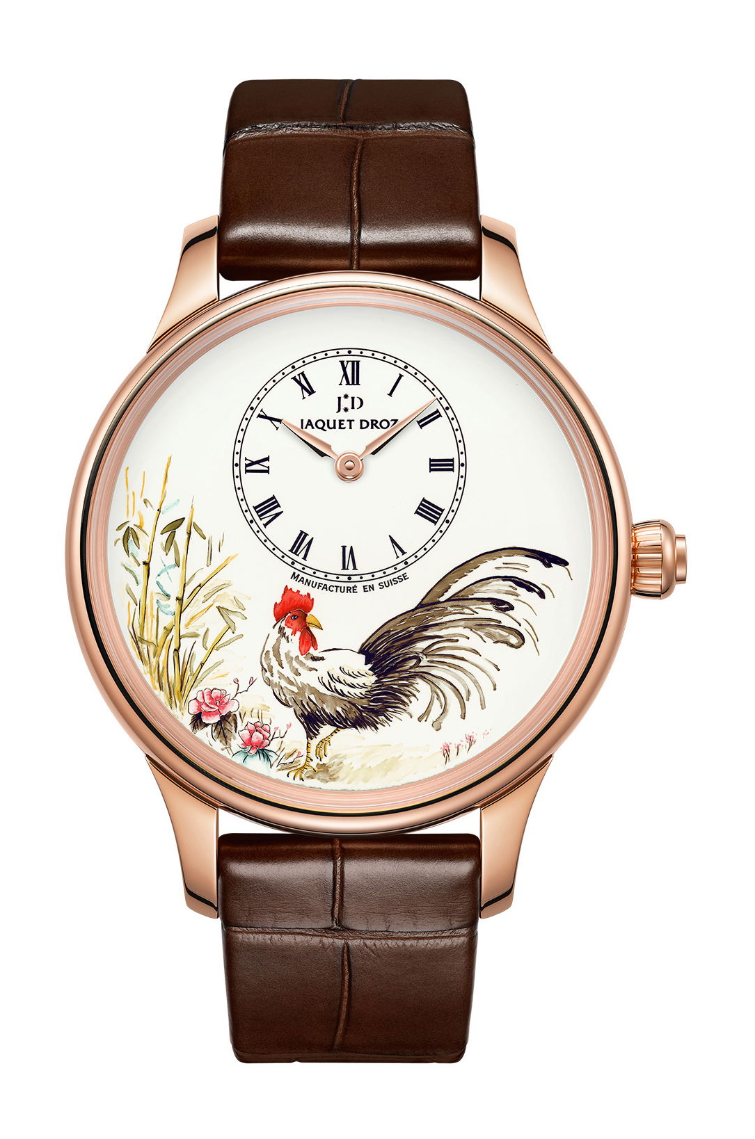 Jaquet Droz Petite Heure Minute Rooster