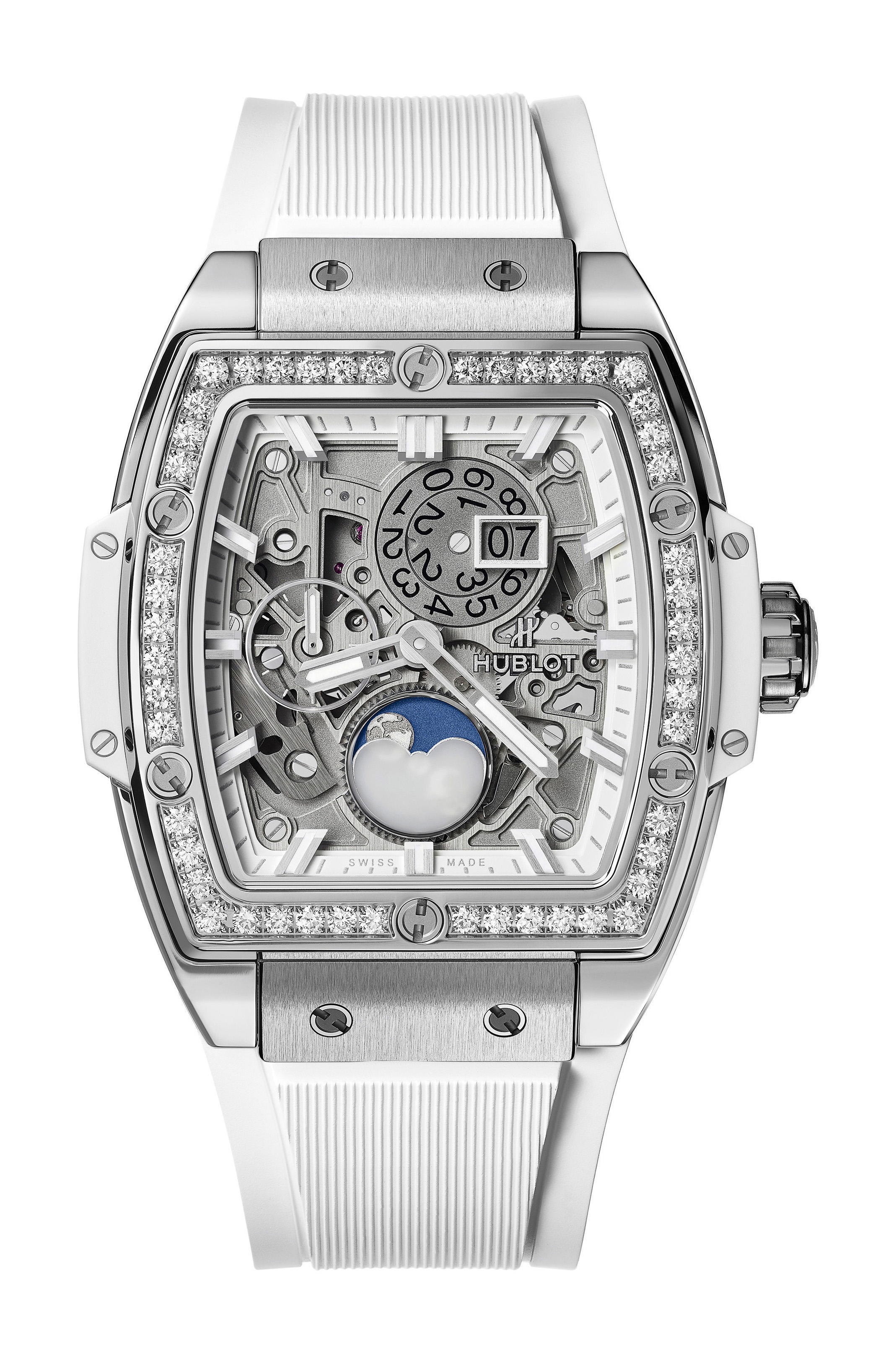 Hublot Spirit Of Big Bang Moonphase Titanium White Diamonds