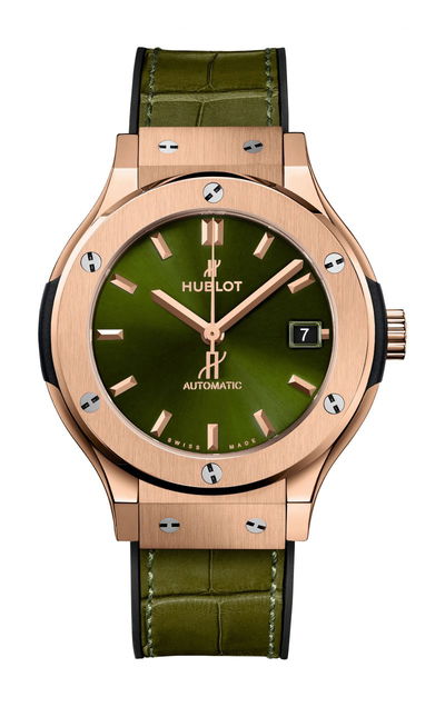 Hublot Classic Fusion Green King Gold