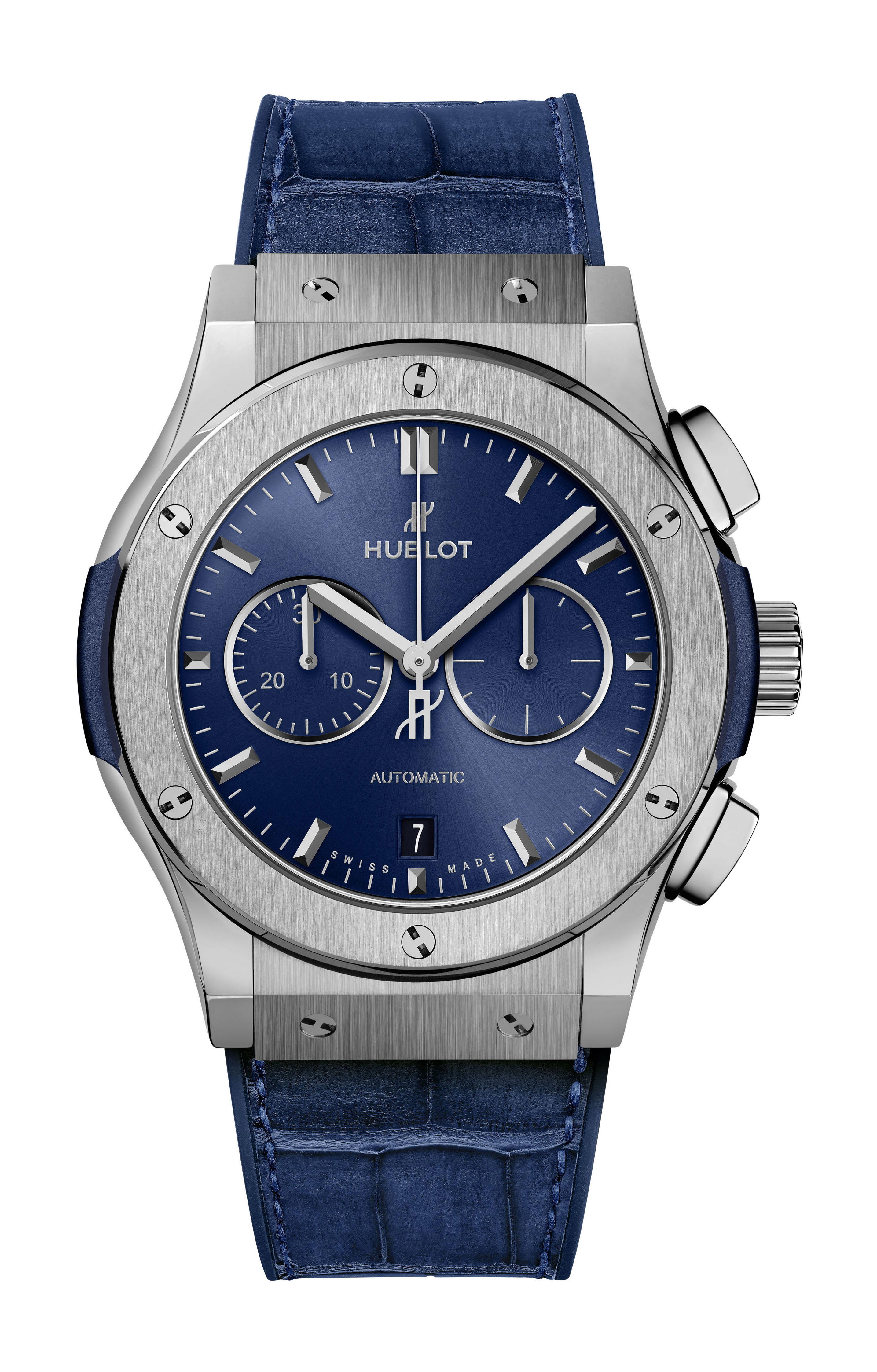 Hublot Classic Fusion Blue Chronograph Titanium