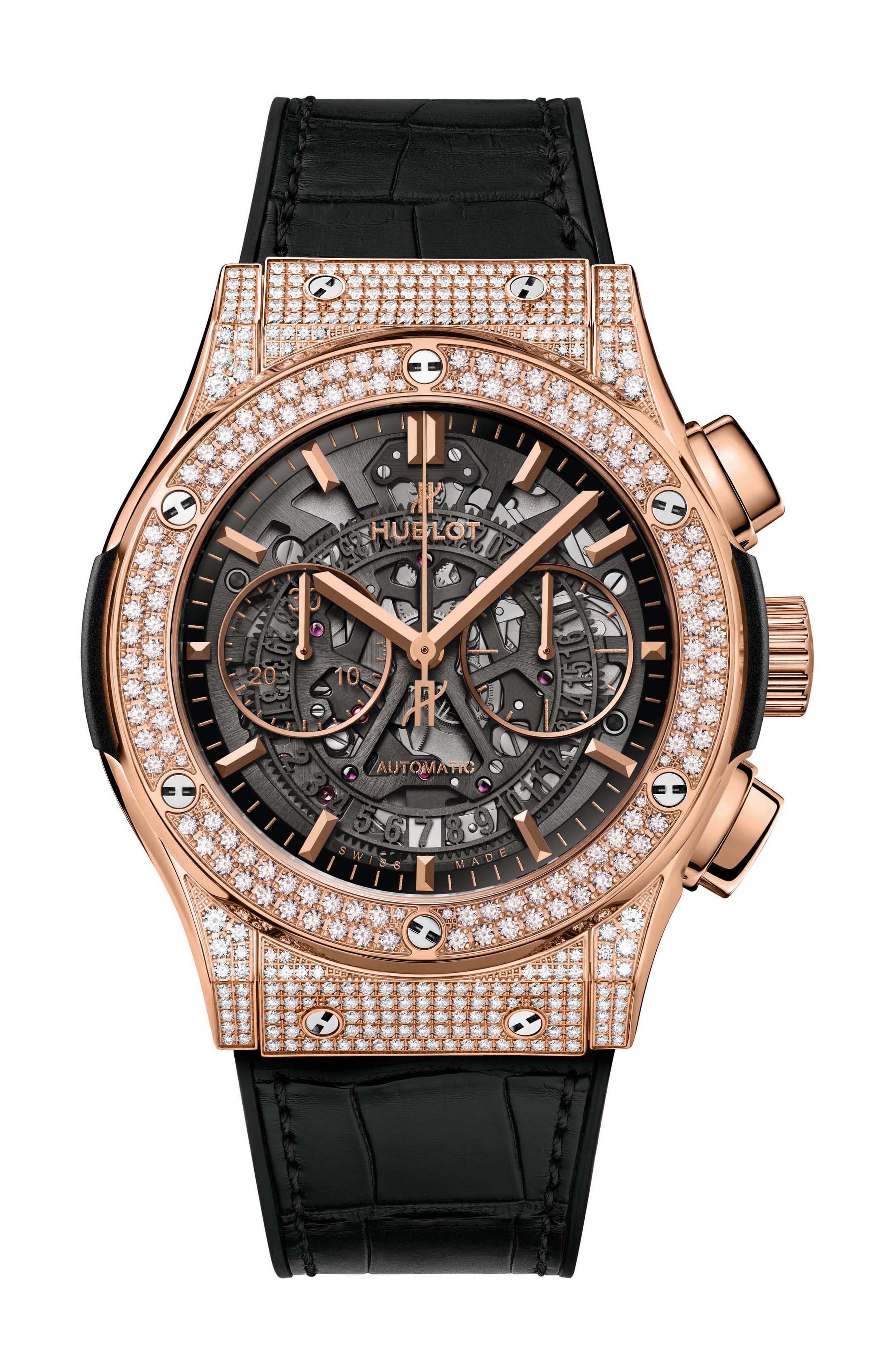 Hublot Classic Fusion Aerofusion King Gold Pavé