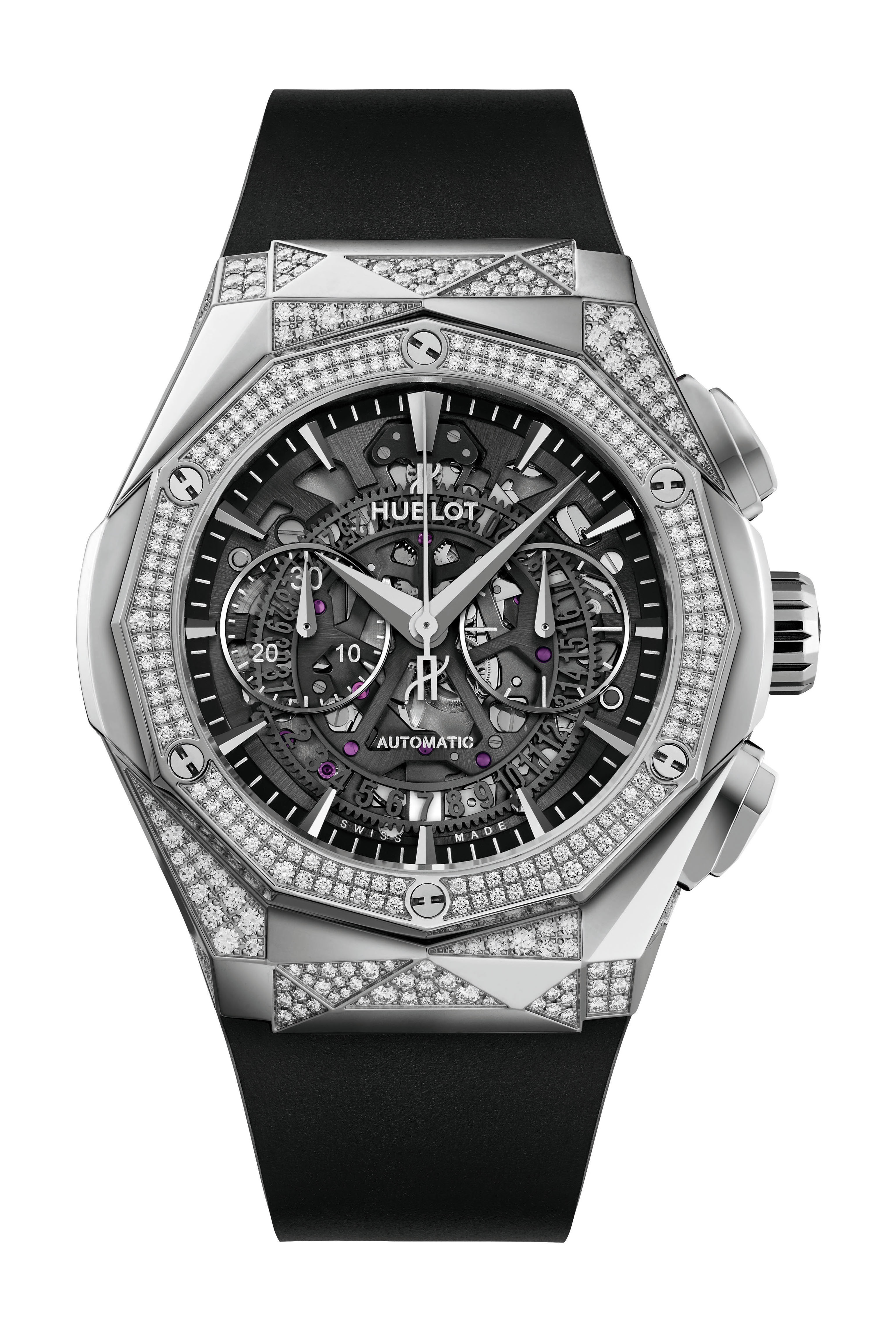 Hublot Classic Fusion Aerofusion Chronograph Orlinski Titanium Alternative Pavé