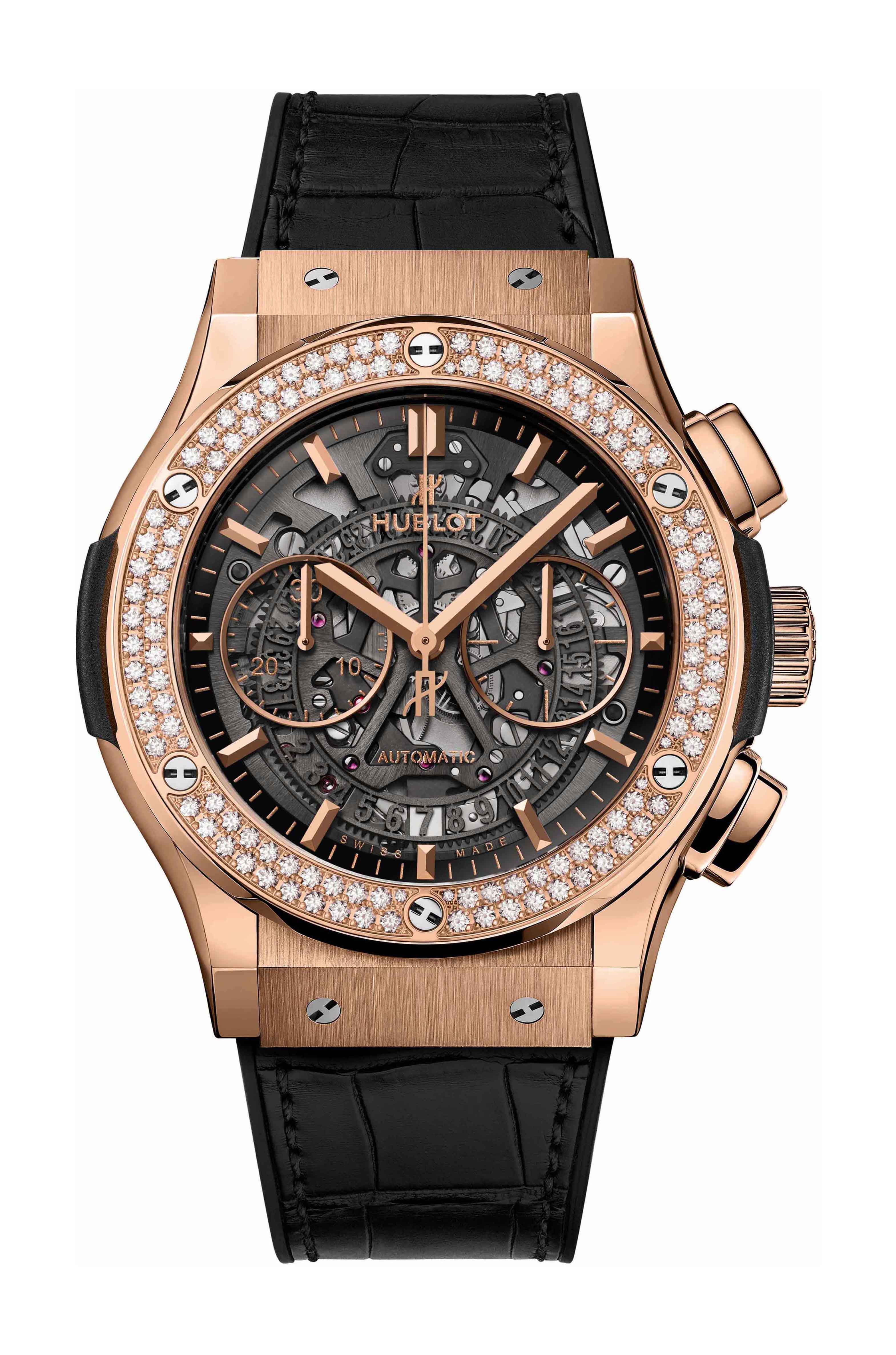 Hublot Classic Fusion Aerofusion King Gold Diamonds