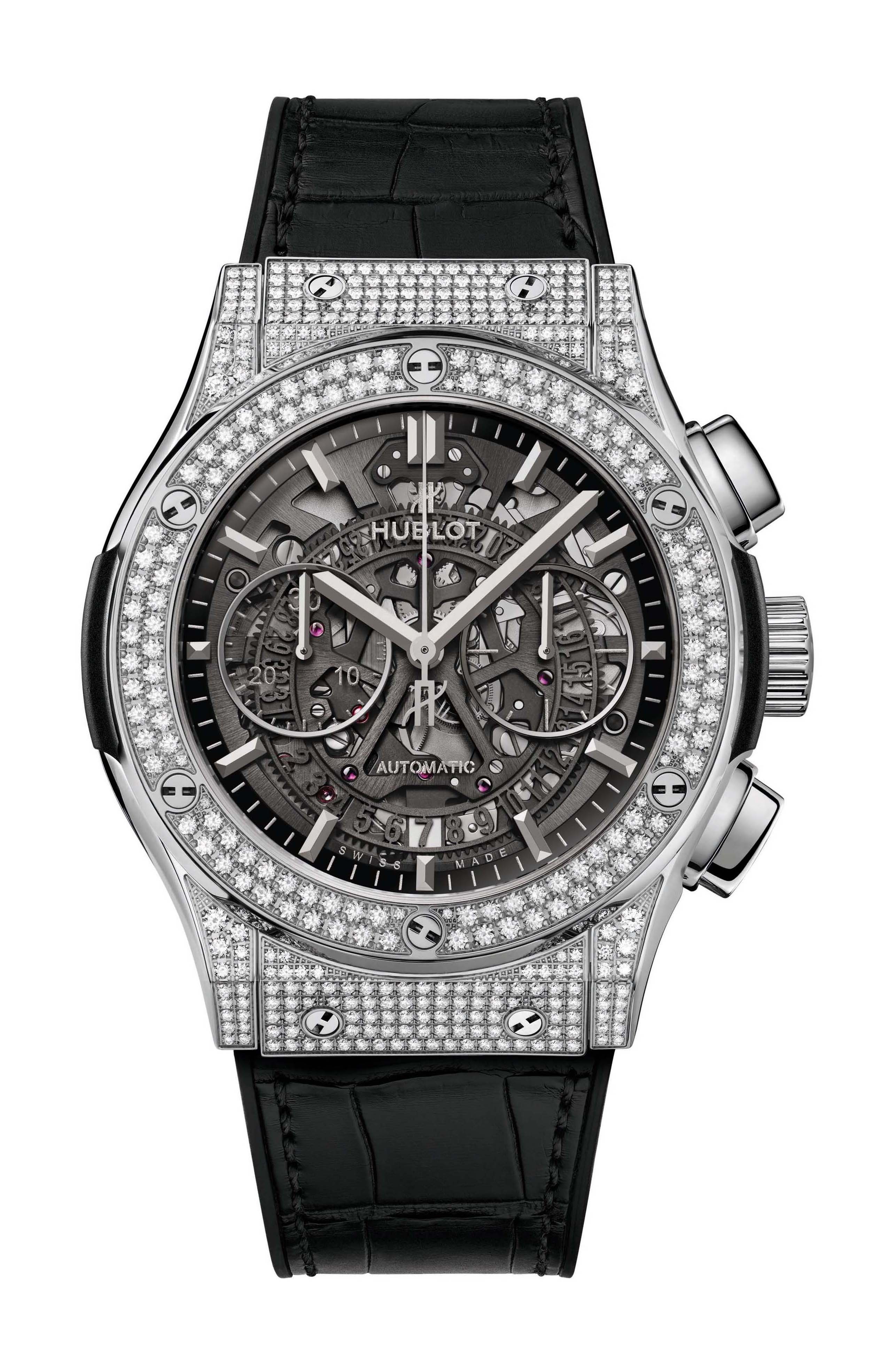 Hublot Classic Fusion Aerofusion Titanium Pavé