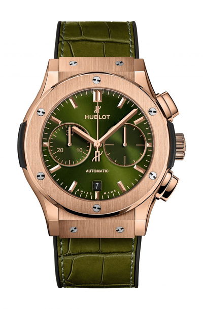 Hublot Classic Fusion Chronograph King Gold Green