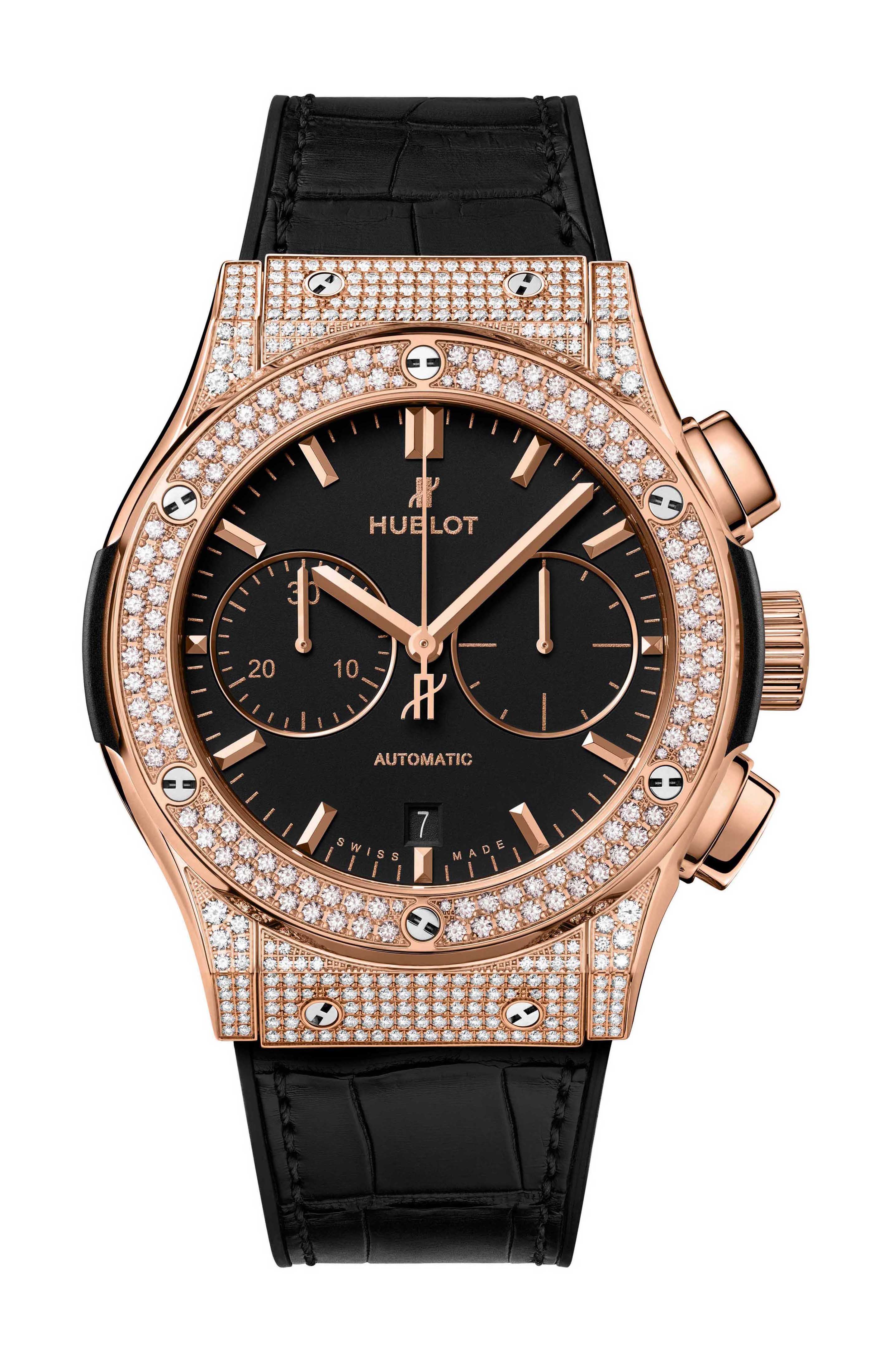 Hublot Classic Fusion Chronograph King Gold Pavé