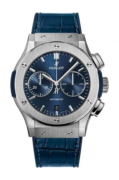 Hublot Classic Fusion Blue Chronograph Titanium