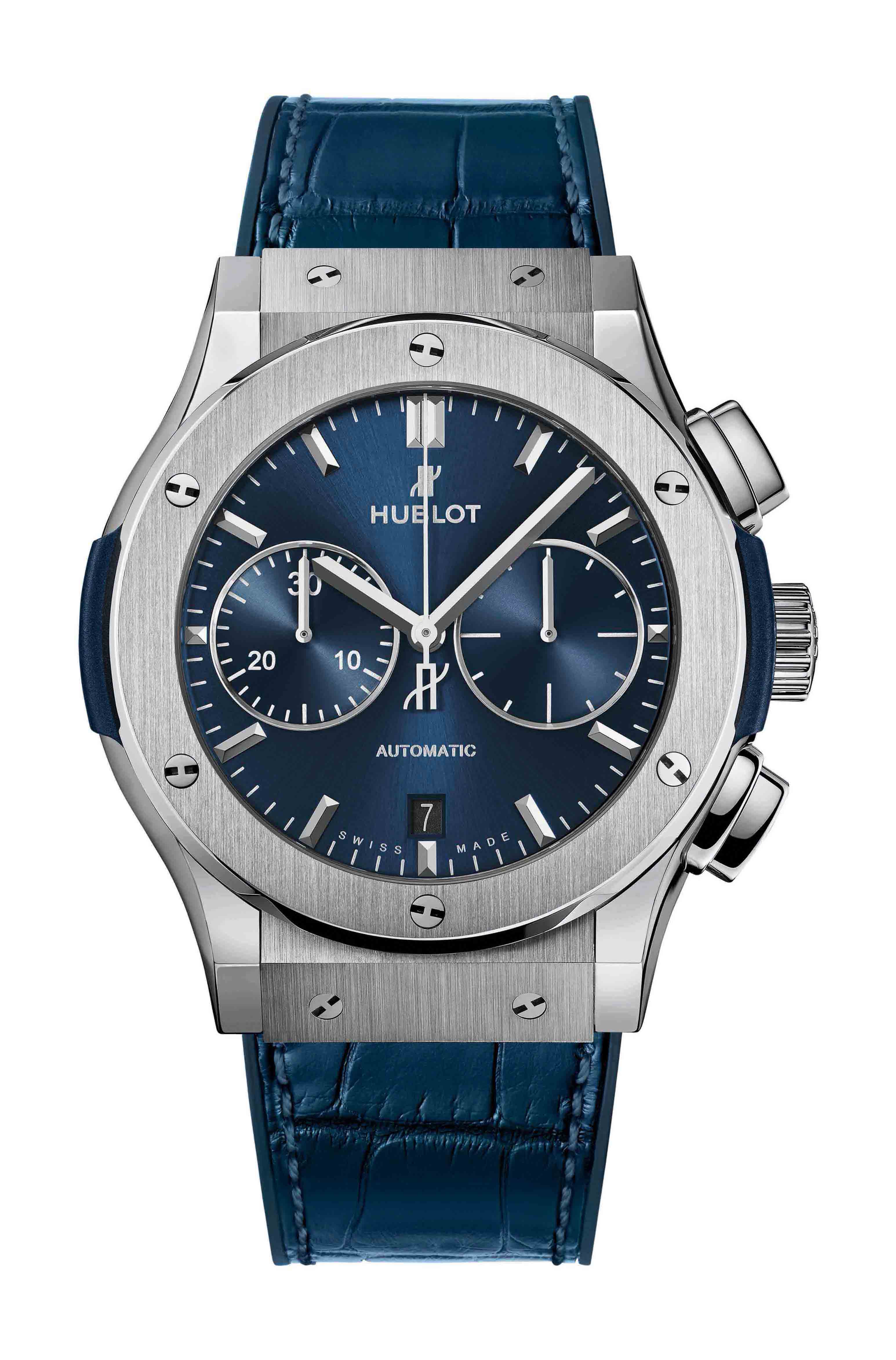 Hublot Classic Fusion Blue Chronograph Titanium