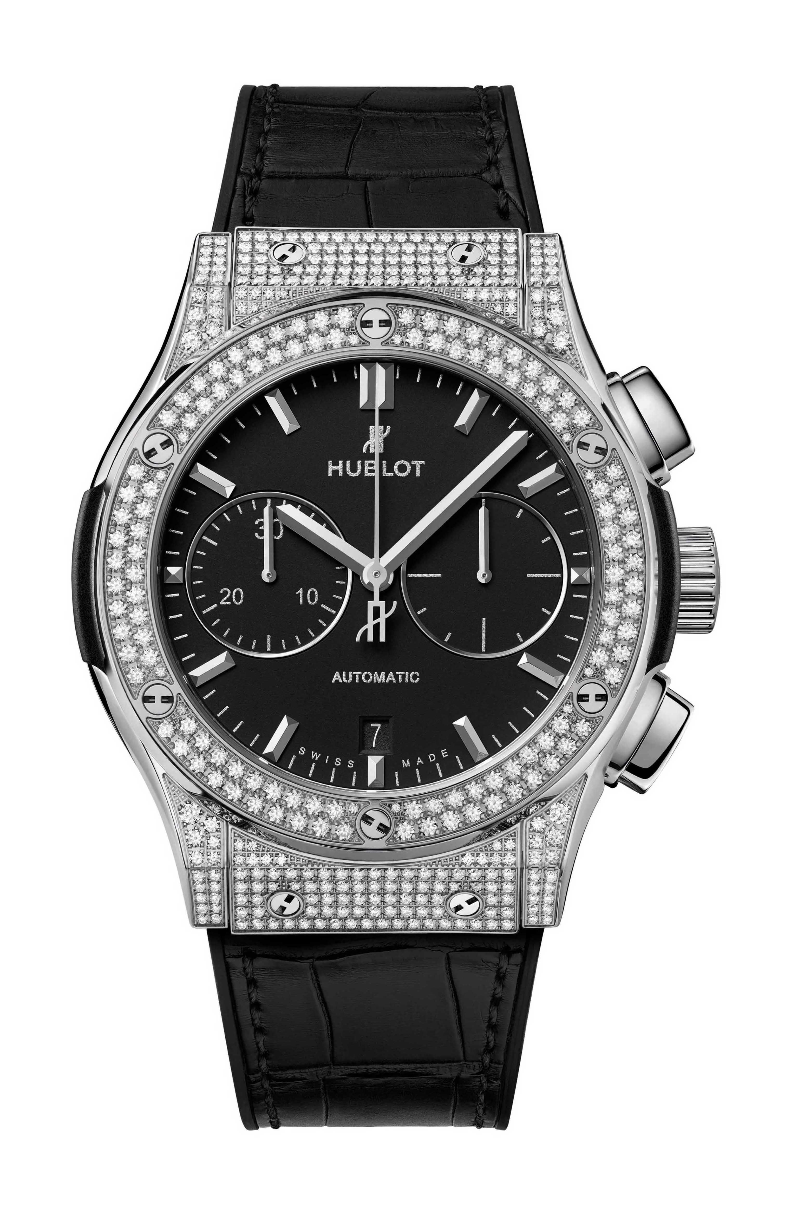 Hublot Classic Fusion Chronograph Titanium Pavé