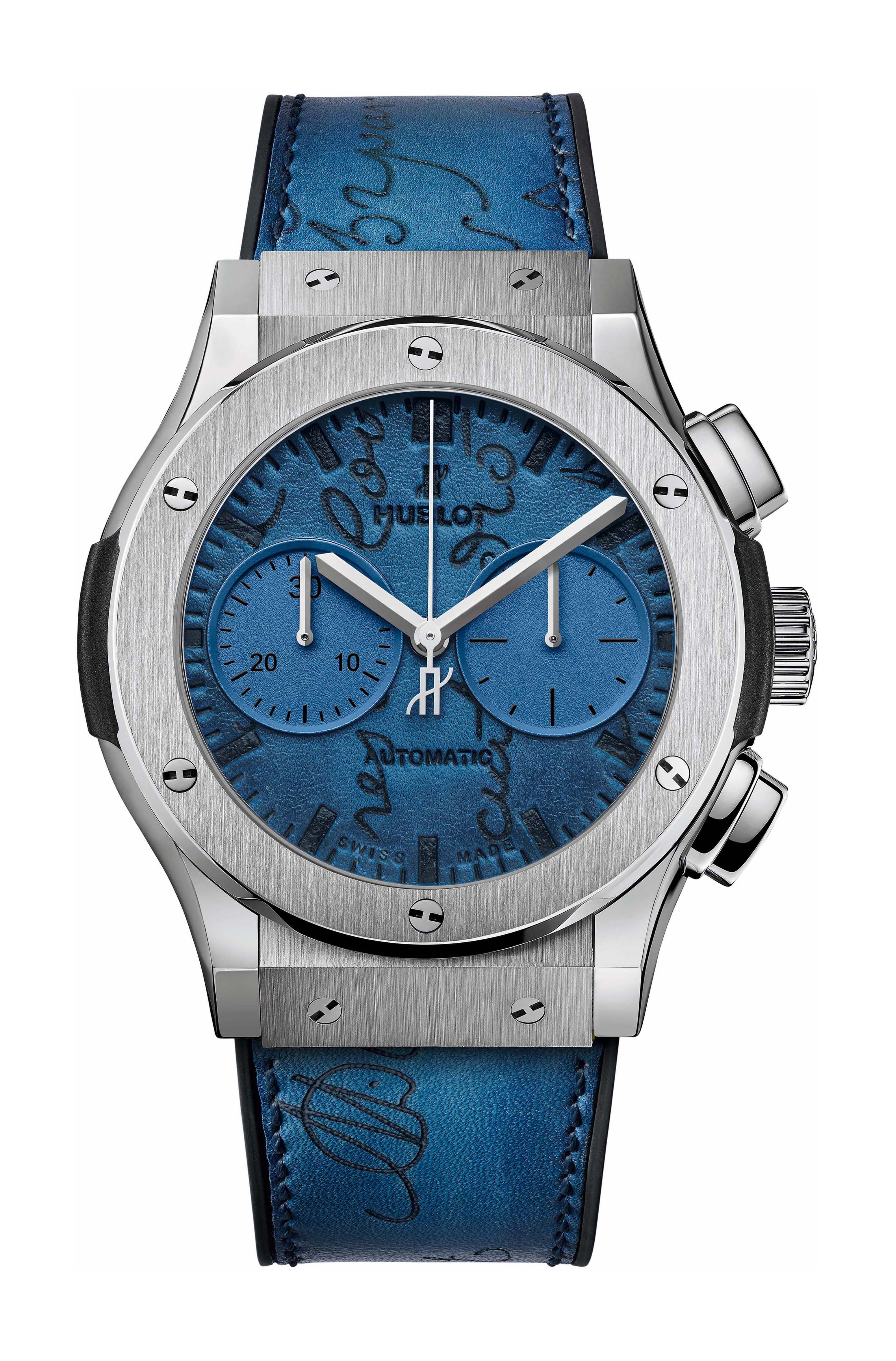 Hublot Classic Fusion Chronograph Berluti Scritto Ocean Blue