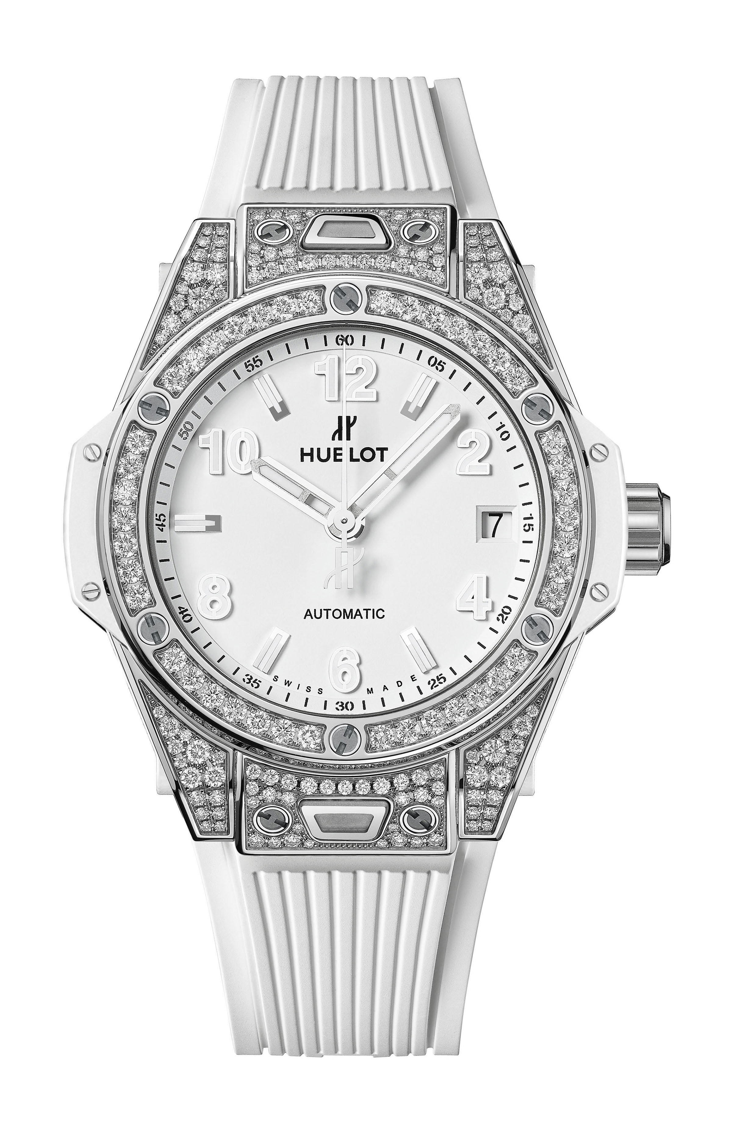 Hublot Big Bang One Click Steel White Pavé