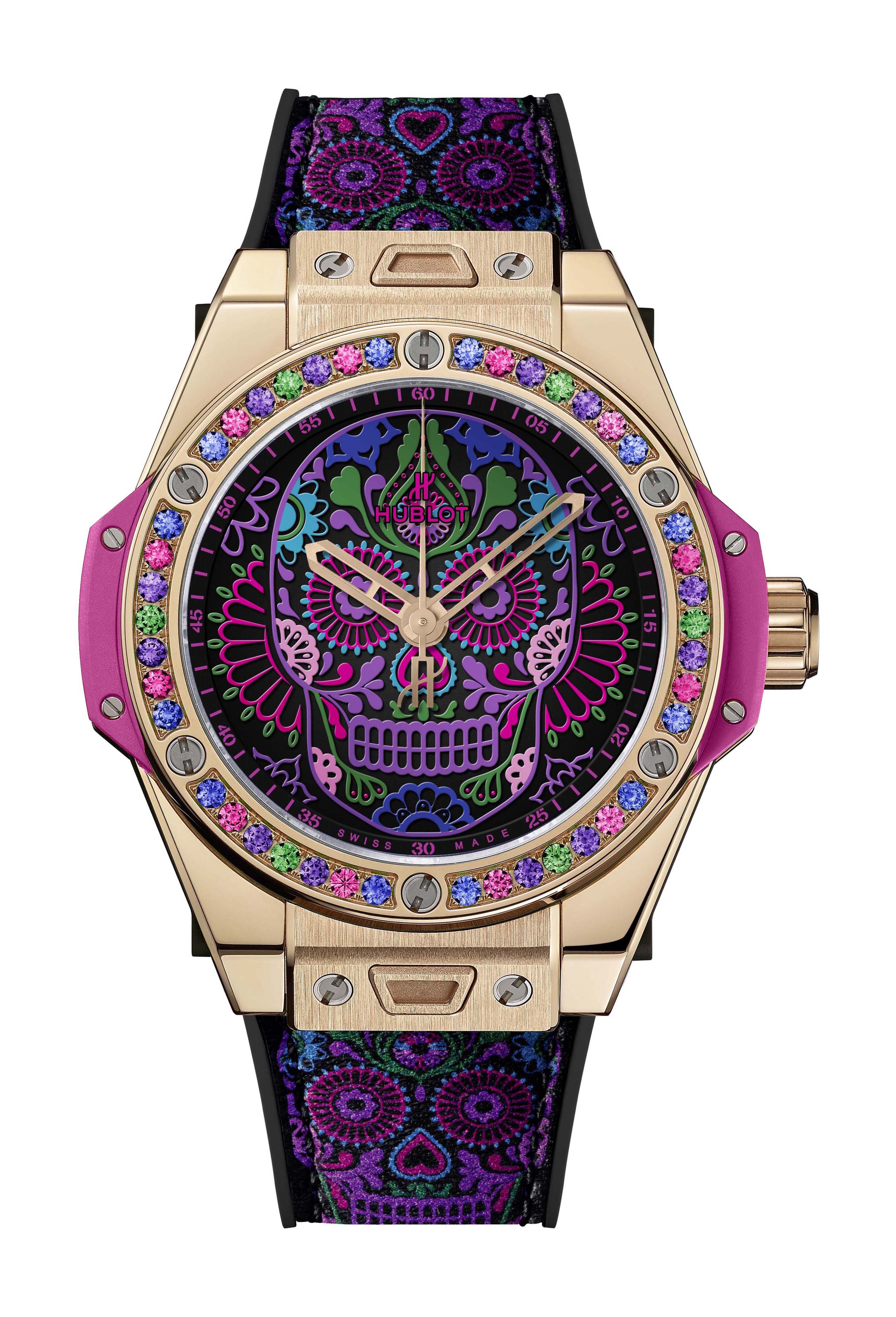 Hublot Big Bang One Click Calavera Catrina King Gold
