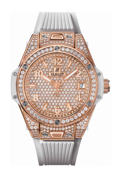 Hublot Big Bang One Click King Gold White Full Pavé