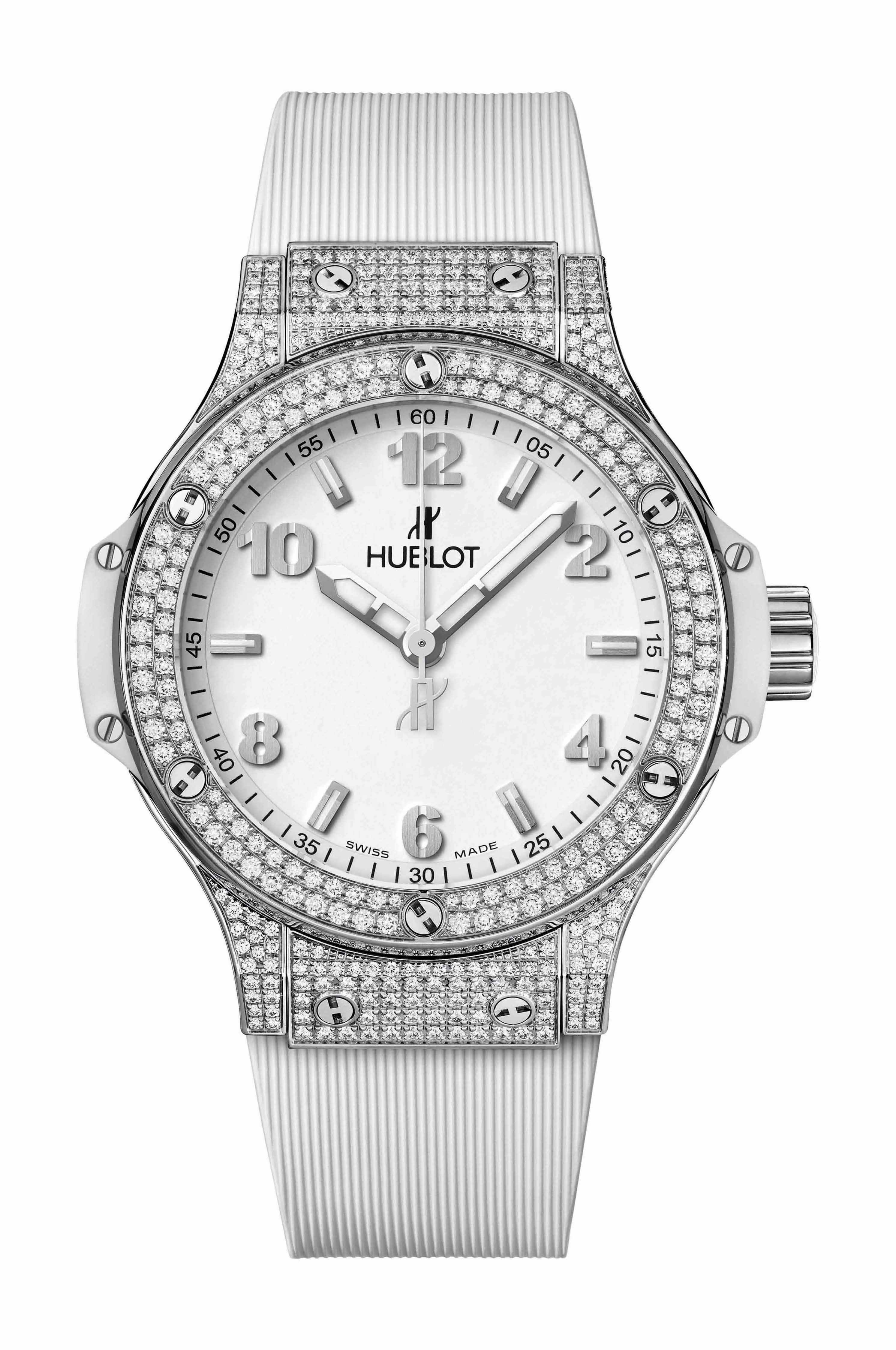 Hublot Big Bang Steel White Pavé