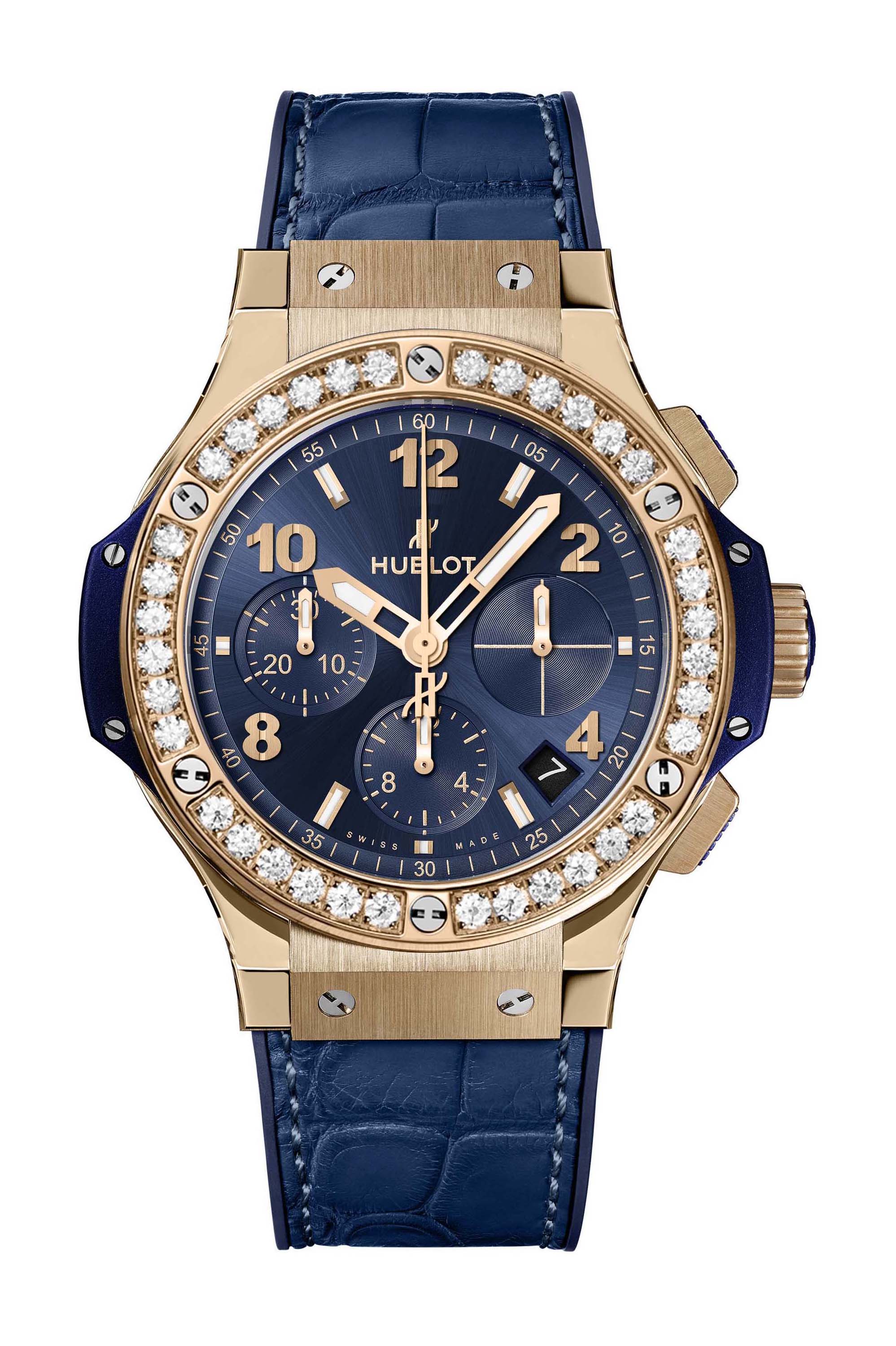 Hublot Big Bang Gold Blue Diamonds
