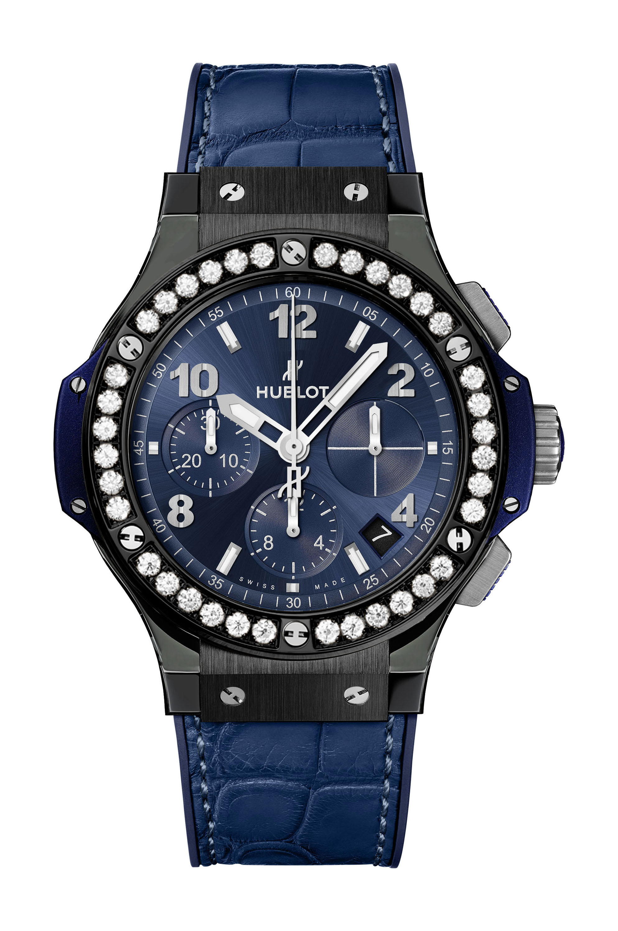 Hublot Big Bang Ceramic Blue Diamonds