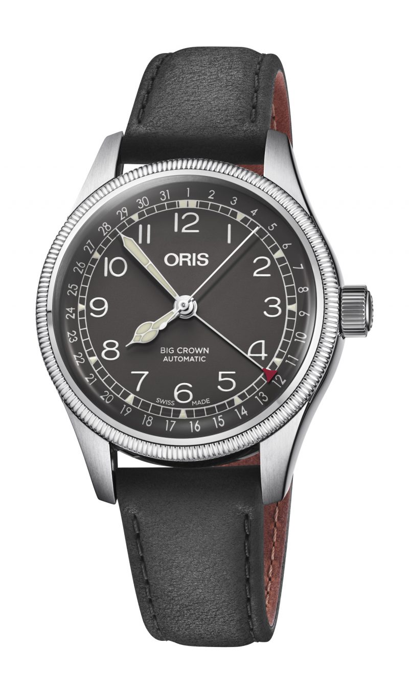 oris big crown pointer date black dial