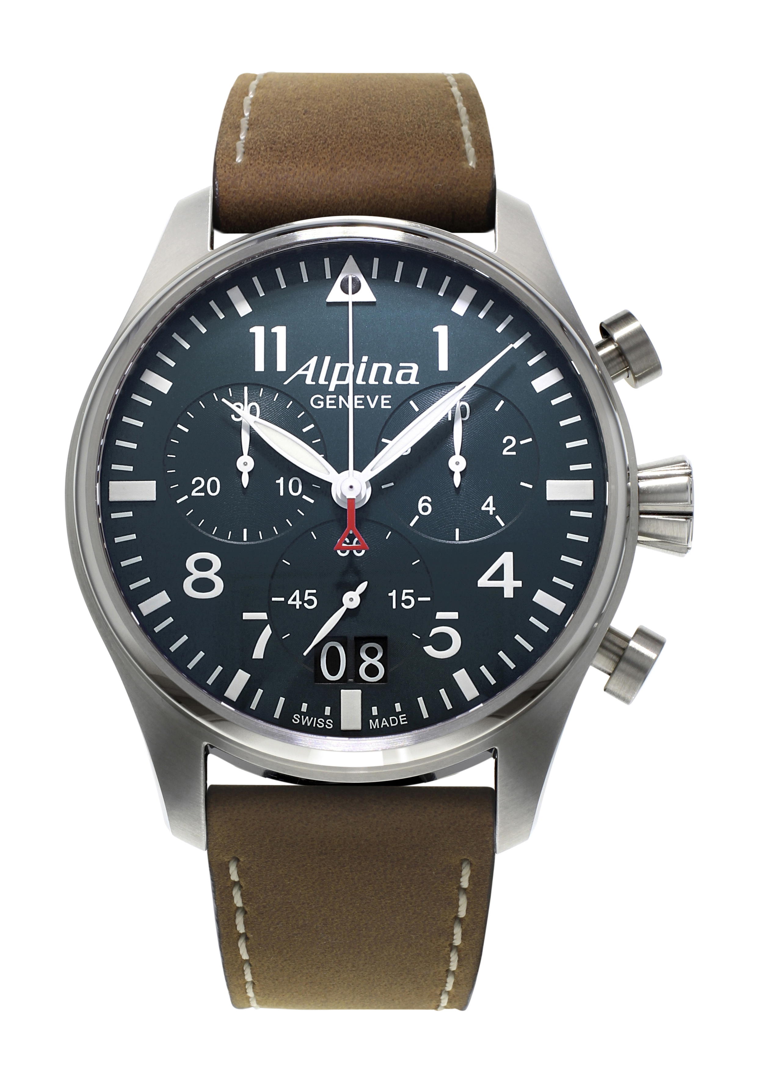 Alpina Startimer Pilot Big Date Matte Navy Blue