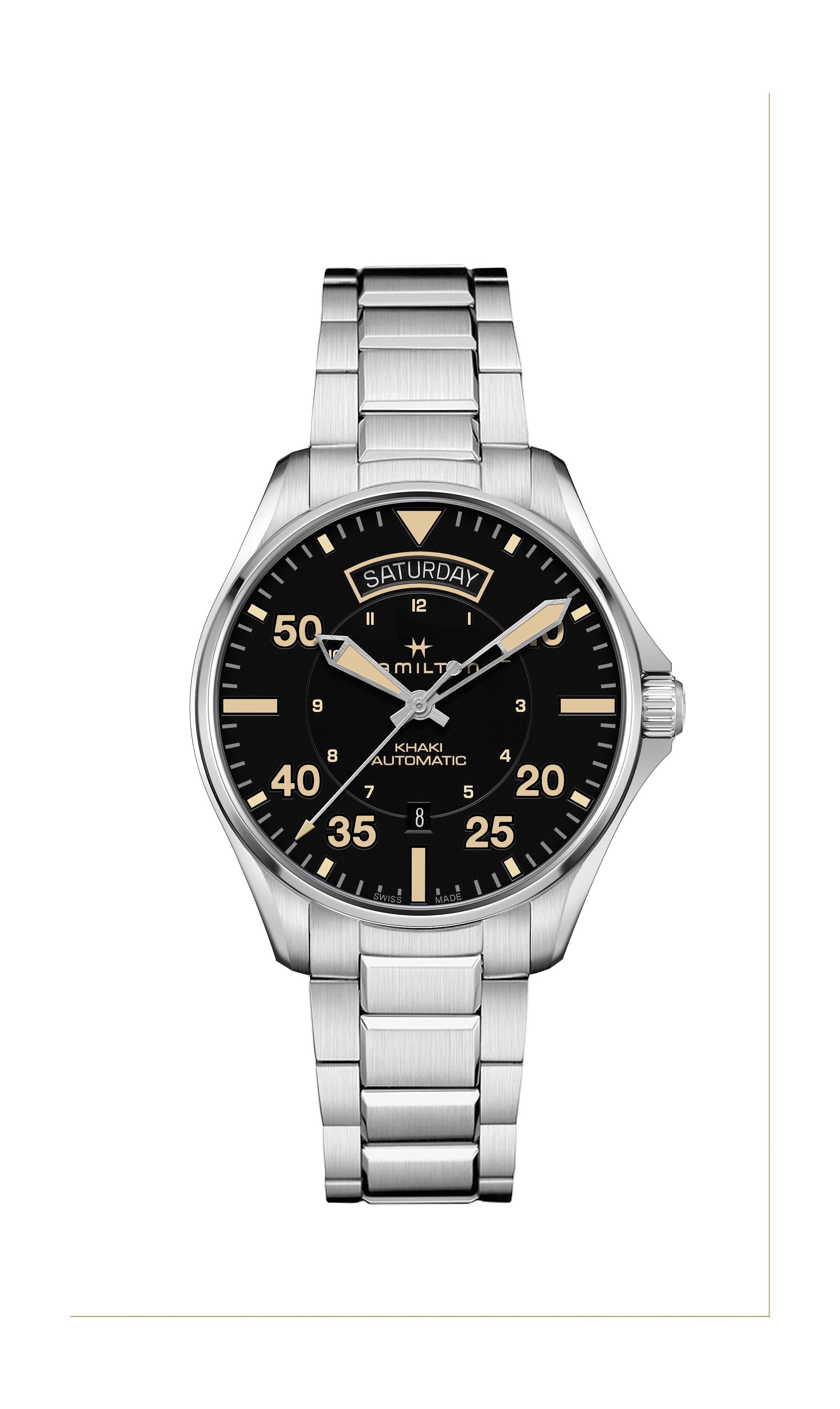 Hamilton Khaki Aviation Khaki Pilot Day Date Auto