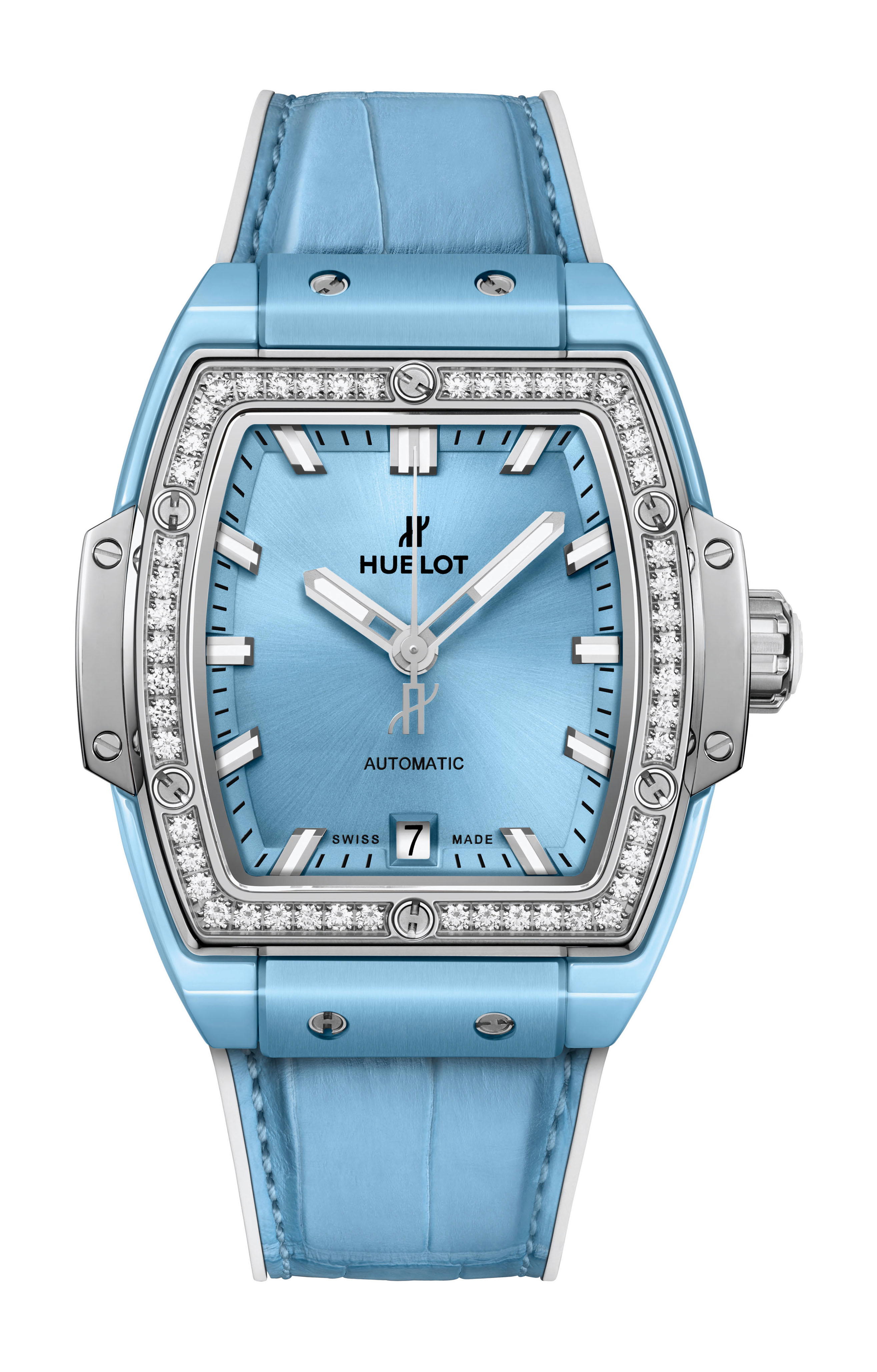 Hublot Spirit of Big Bang Light Blue Ceramic Titanium Diamonds