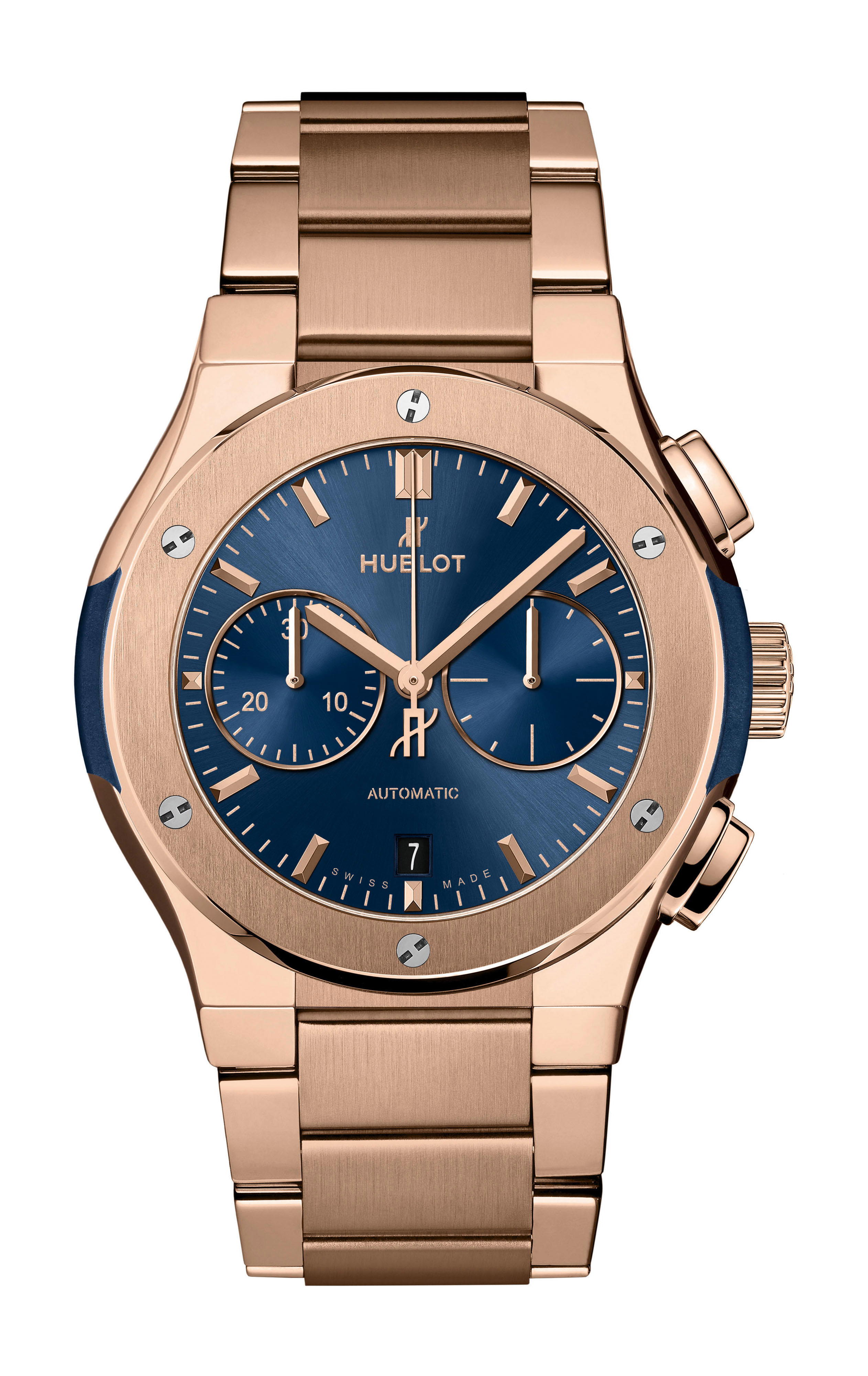 Hublot Classic Fusion Chronograph King Gold Blue Bracelet