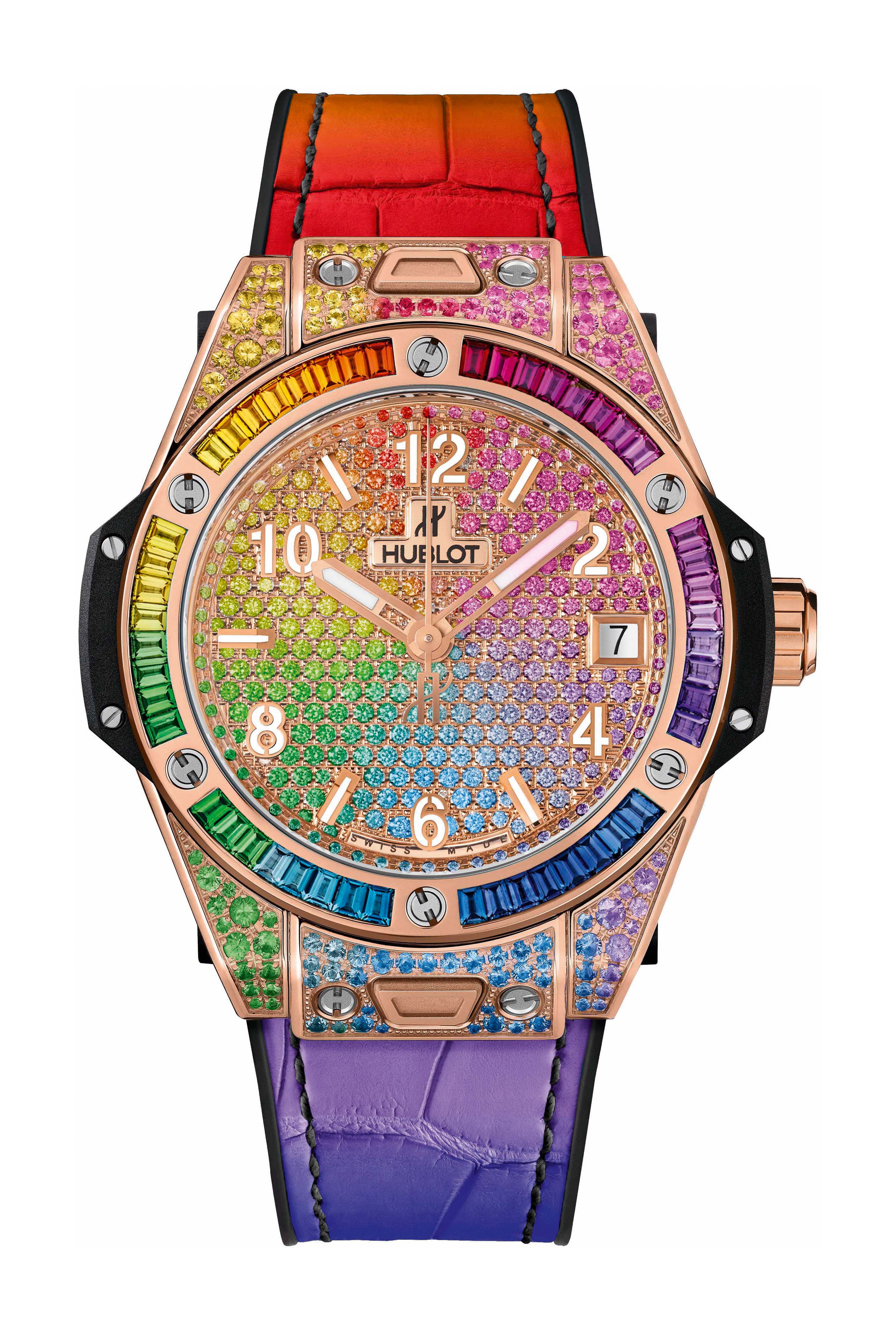 Hublot Big Bang One Click Rainbow King Gold