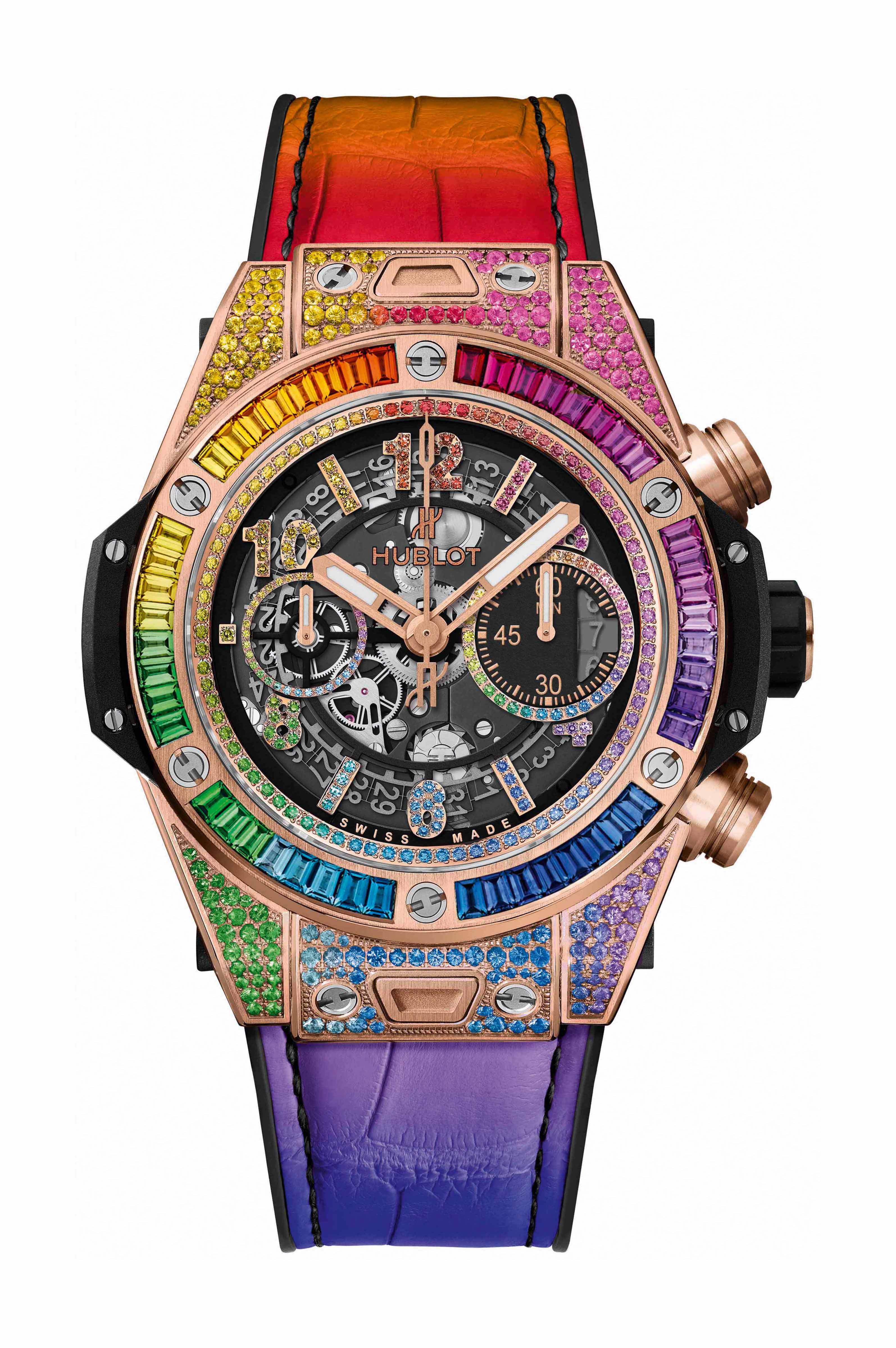 Hublot Big Bang Unico Rainbow King Gold