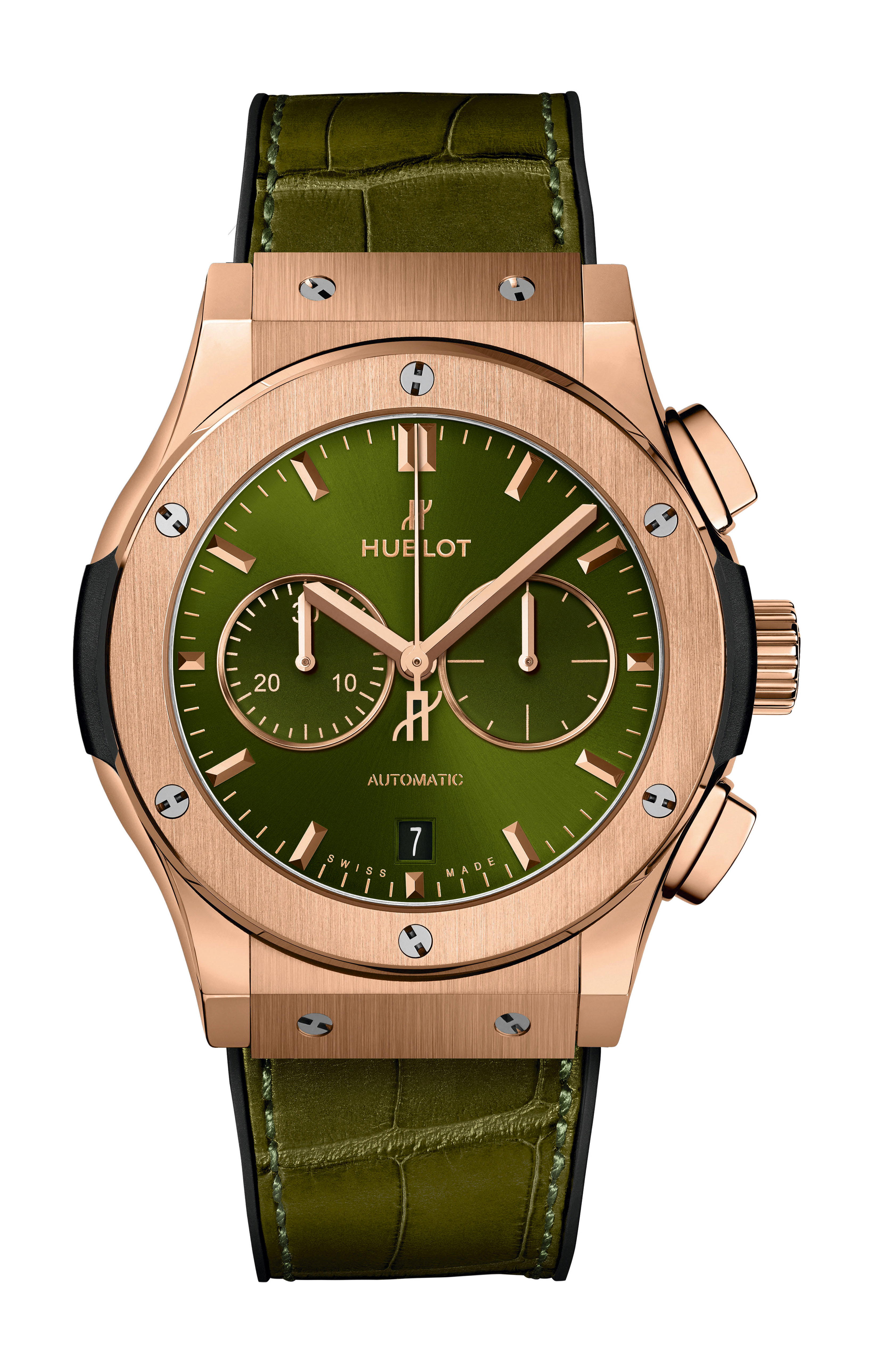 Hublot Classic Fusion Chronograph King Gold Green