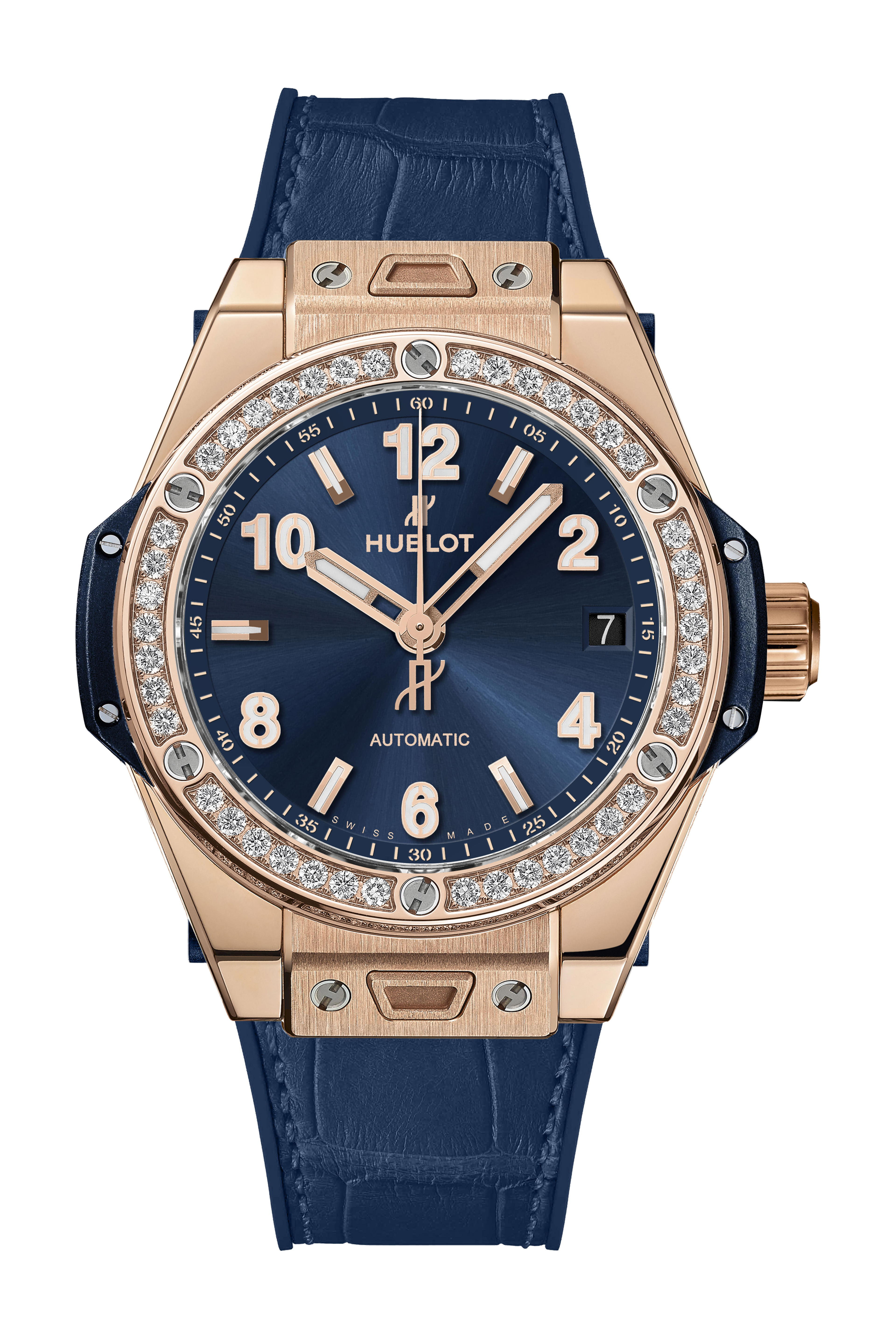 Hublot Big Bang One Click King Gold Blue Diamonds