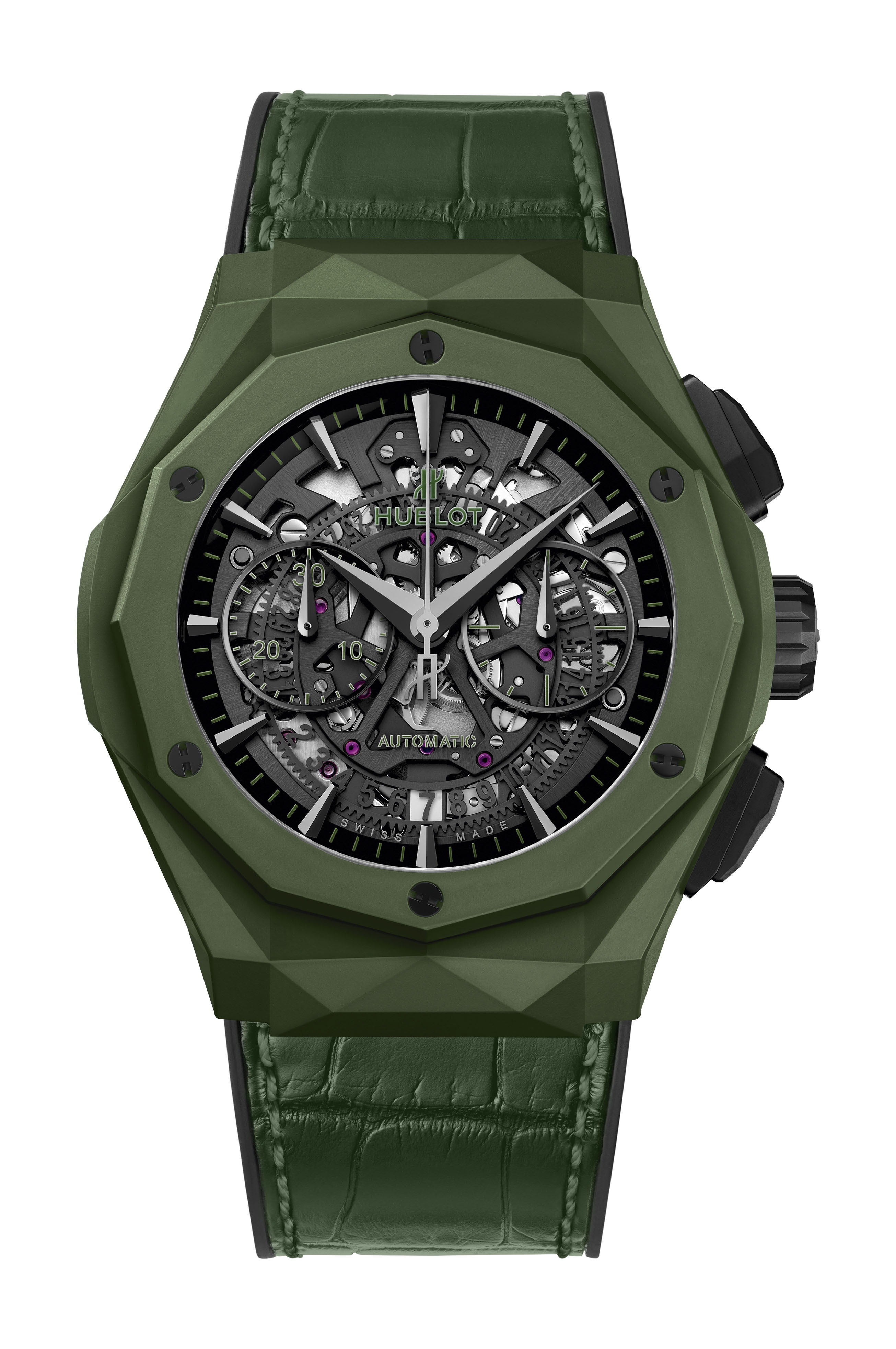 Hublot Classic Fusion Aerofusion Chronograph Orlinski Green Ceramic