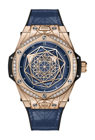 Hublot Big Bang One Click Sang Bleu King Gold Blue Diamonds