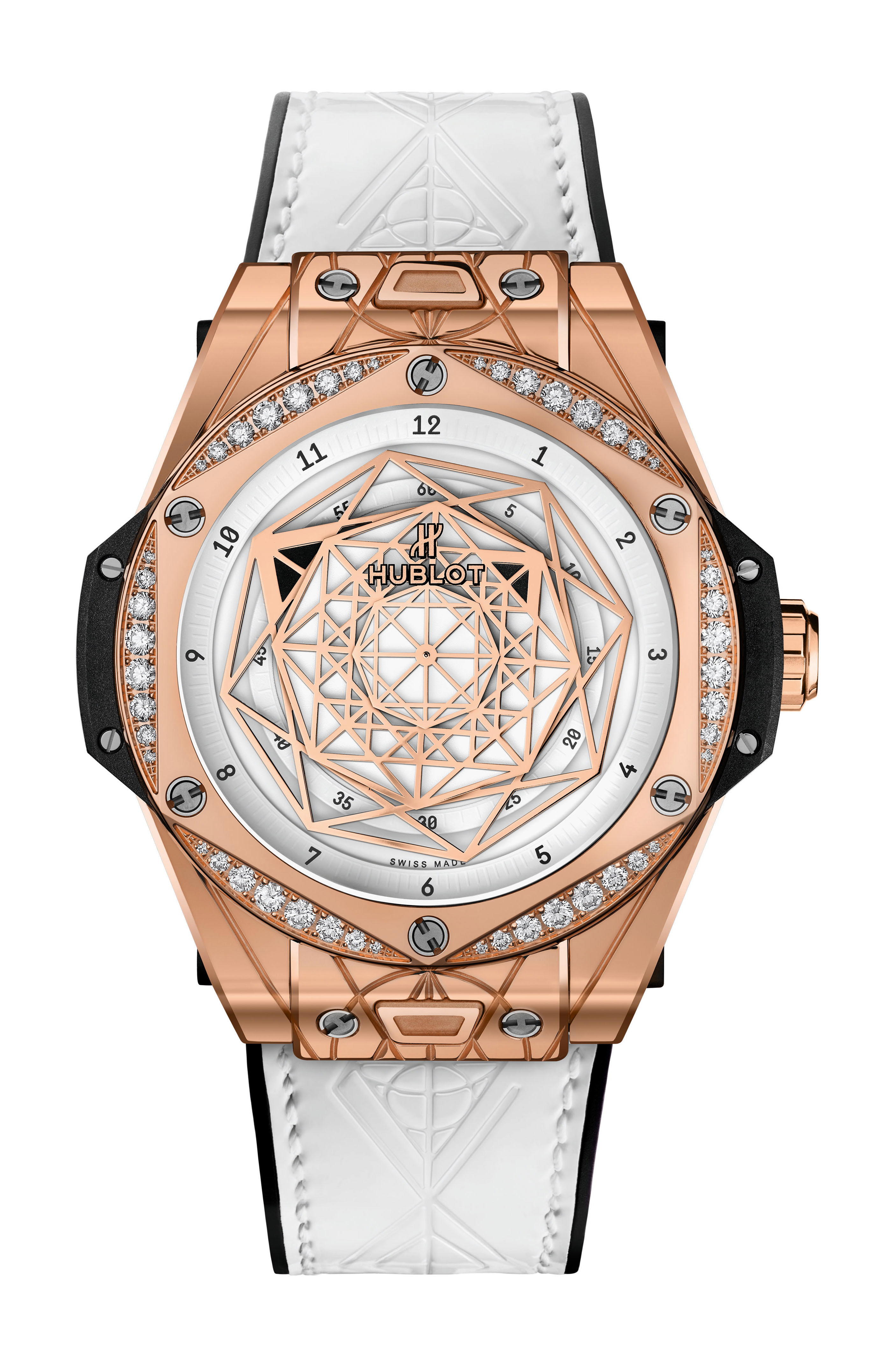Hublot Big Bang One Click Sang Bleu King Gold White Diamonds