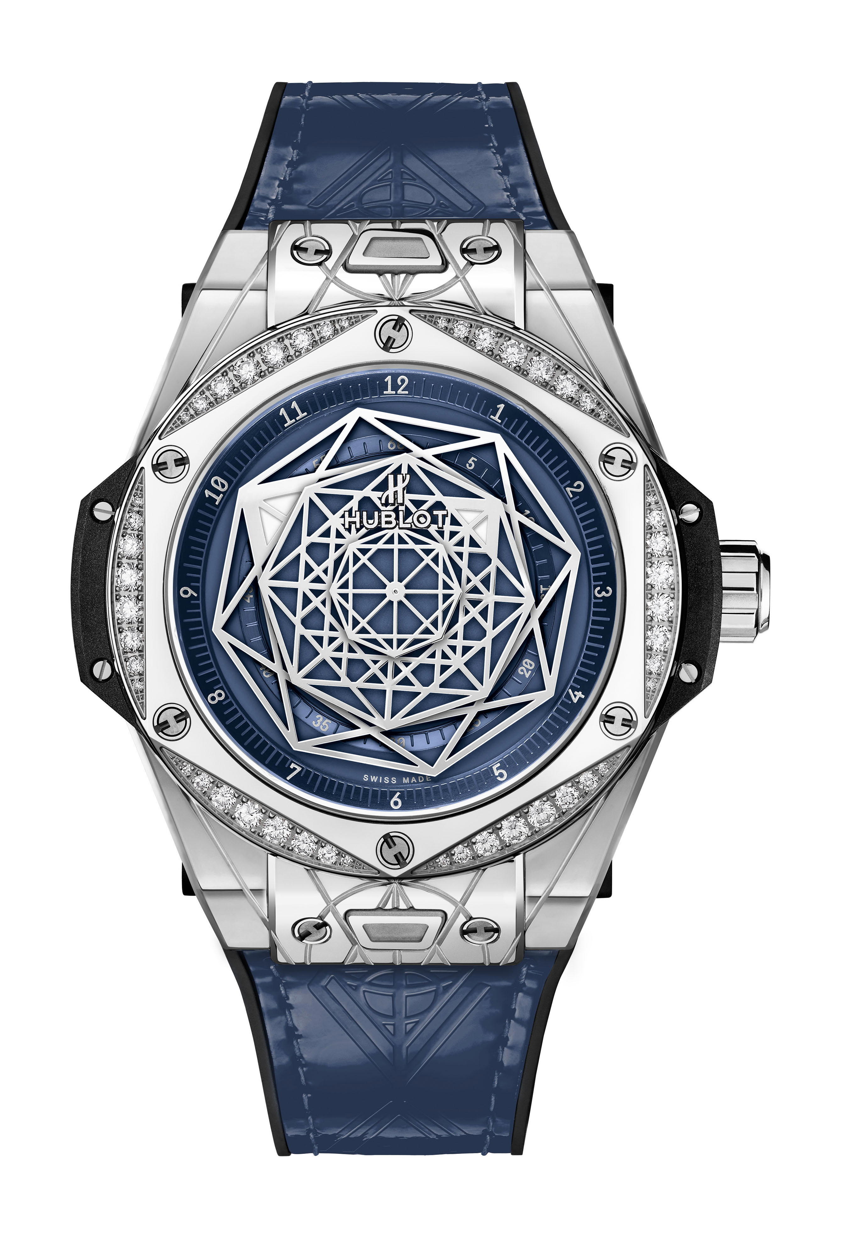 Hublot Big Bang One Click Sang Bleu Steel Blue Diamonds