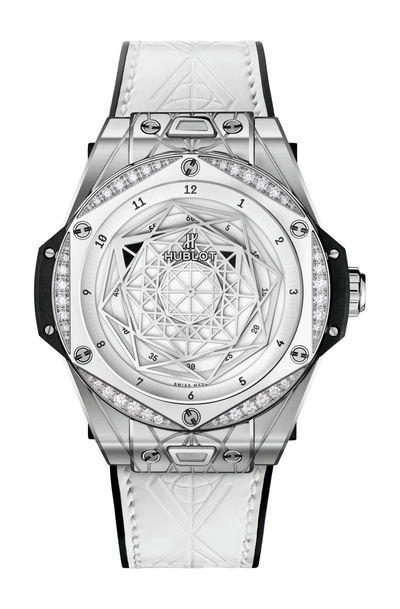 Hublot Big Bang One Click Sang Bleu Steel White Diamonds