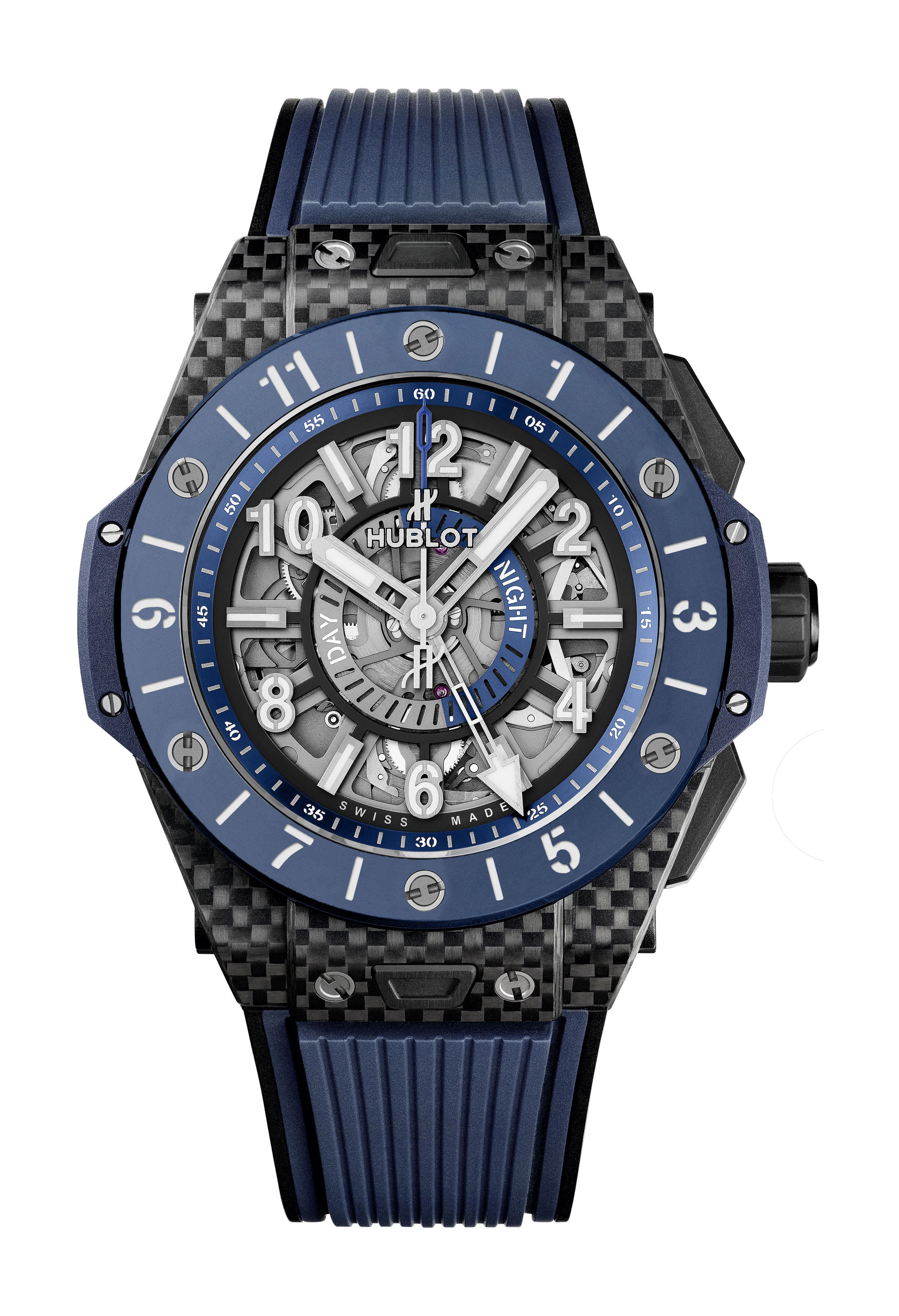 Hublot Big Bang Unico Gmt Carbon Blue Ceramic