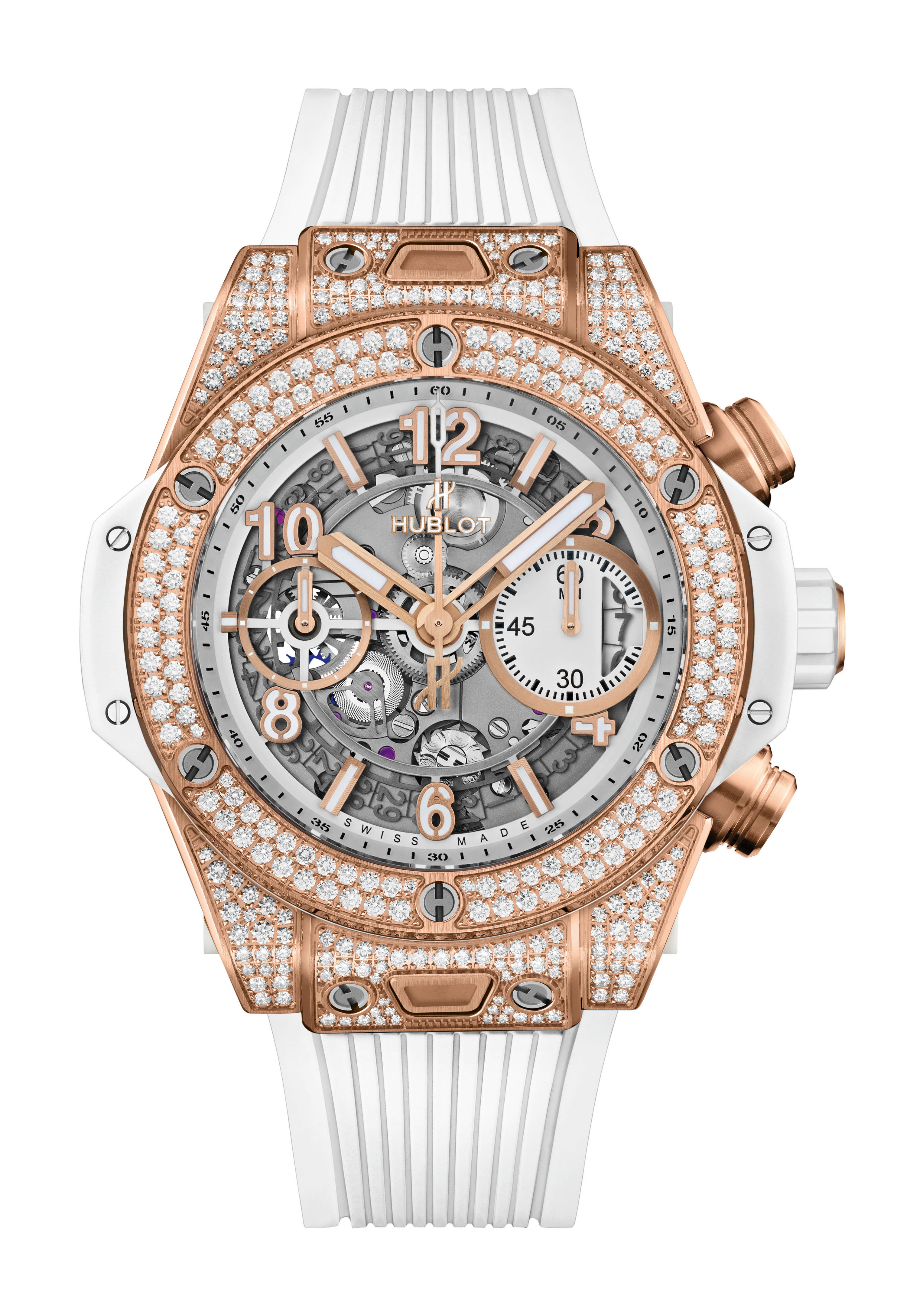 Hublot Big Bang Unico King Gold White Pavé 42mm