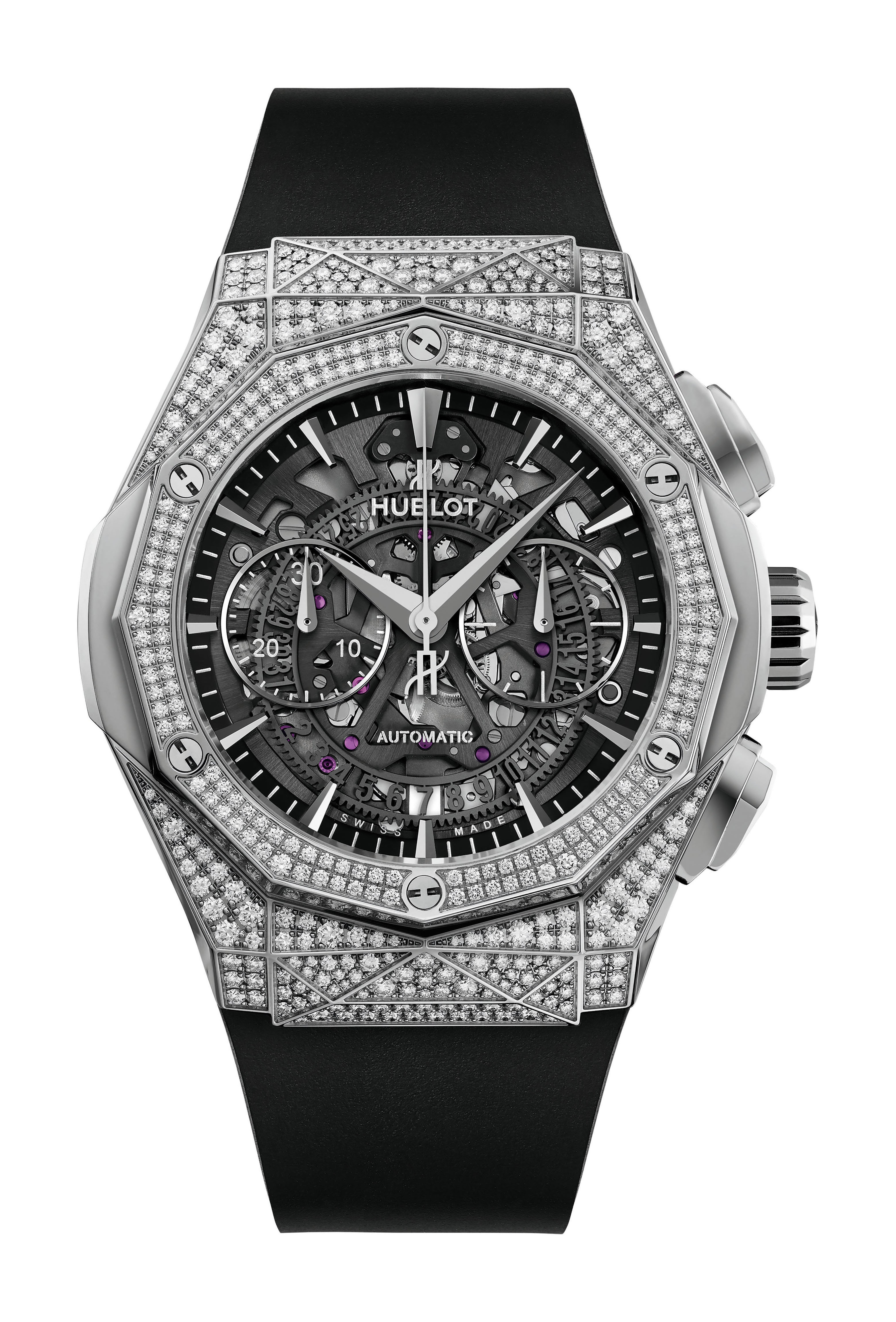 Hublot Classic Fusion Aero Chronograph Orlinski Titanium Pavé