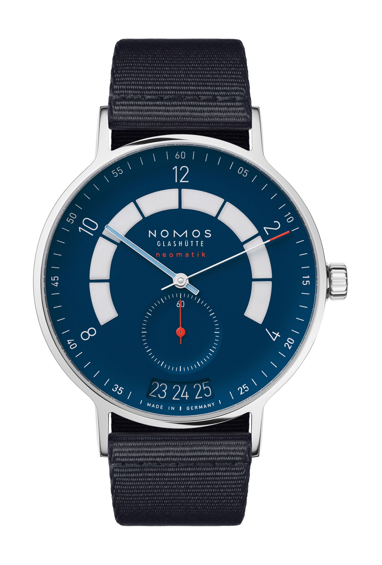 Nomos Glashütte Autobahn neomatik 41 date midnight blue