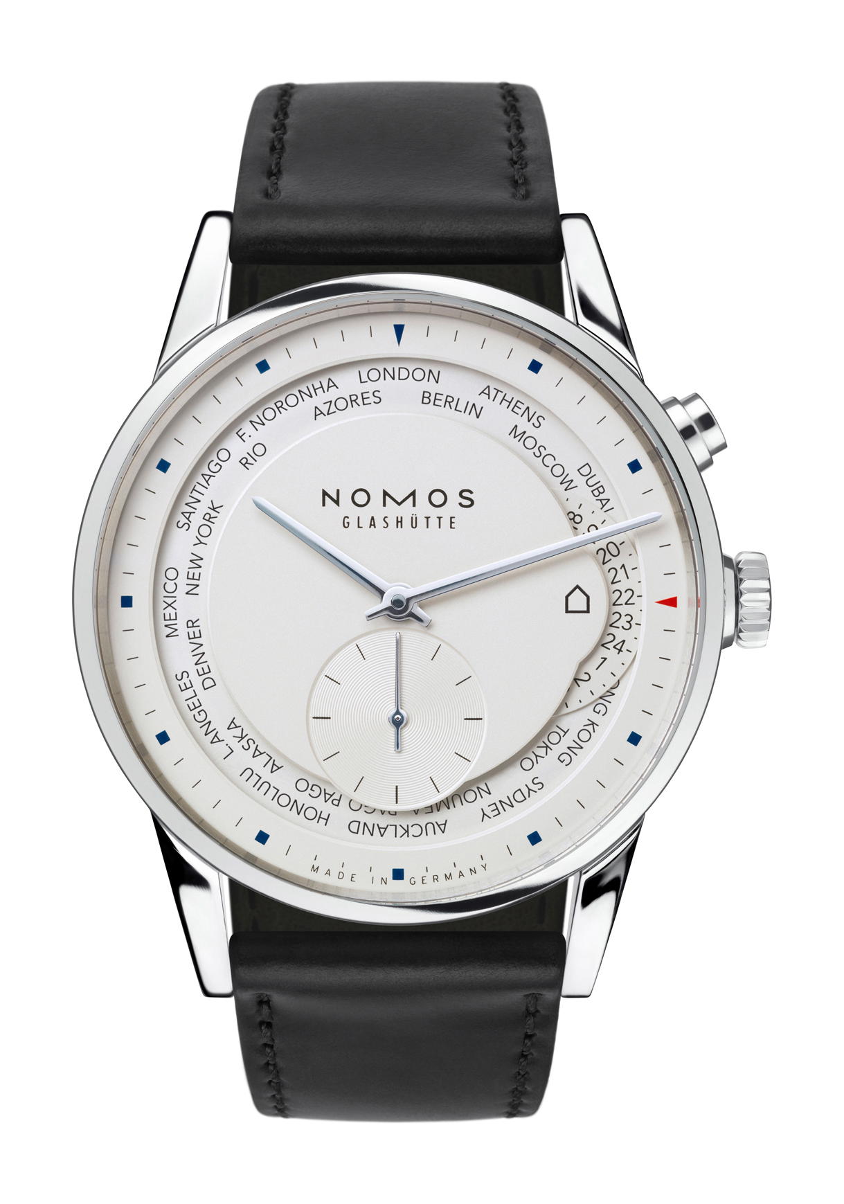 Nomos Glashütte Zürich world time