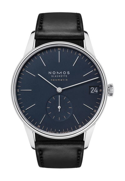 Nomos Glashütte Orion neomatik 41 date midnight blue 