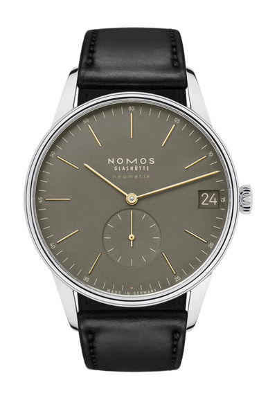 Nomos Glashütte Orion neomatik 41 date olive gold