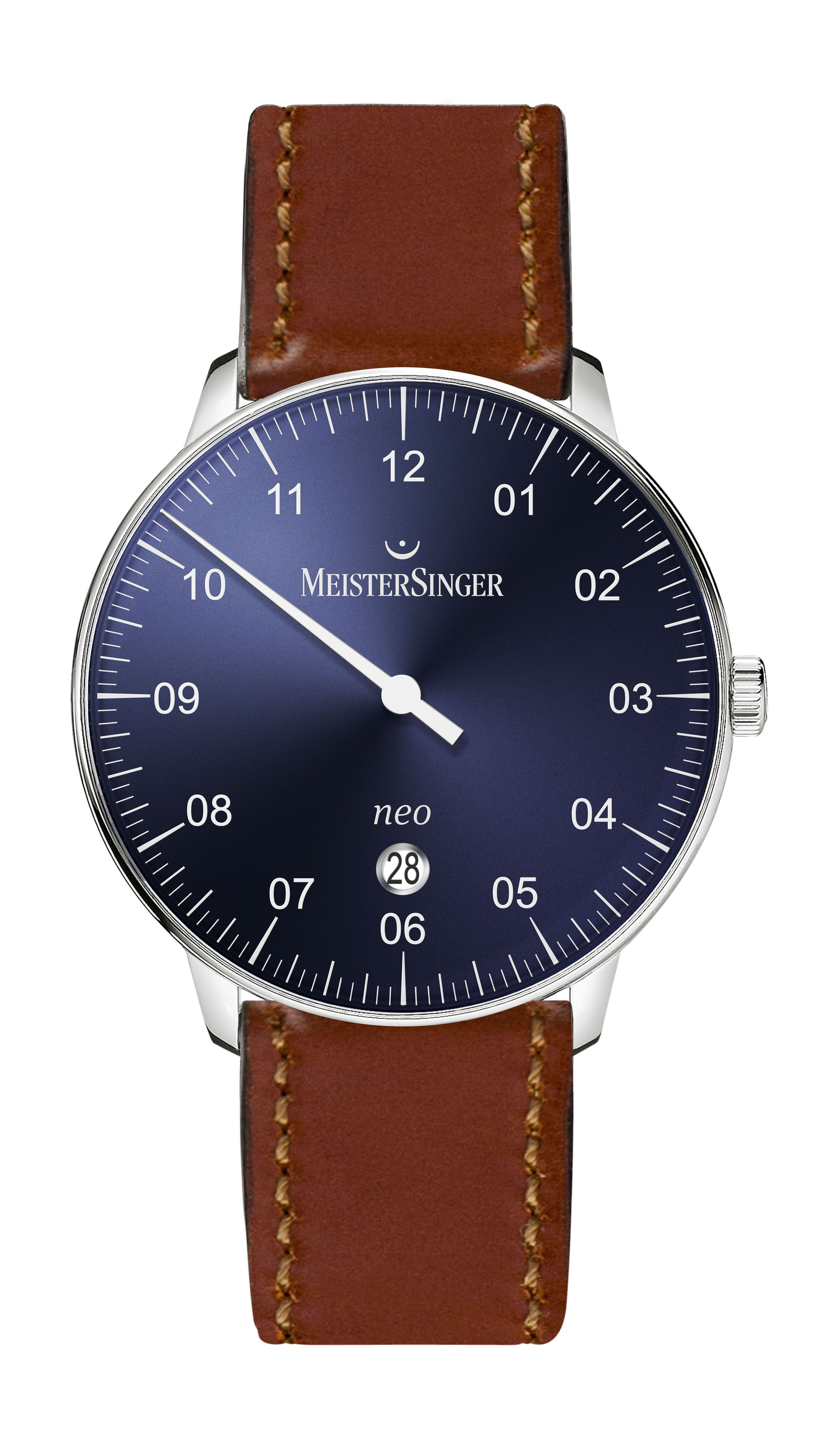 MeisterSinger Neo Plus Date Sunburst Blue 40