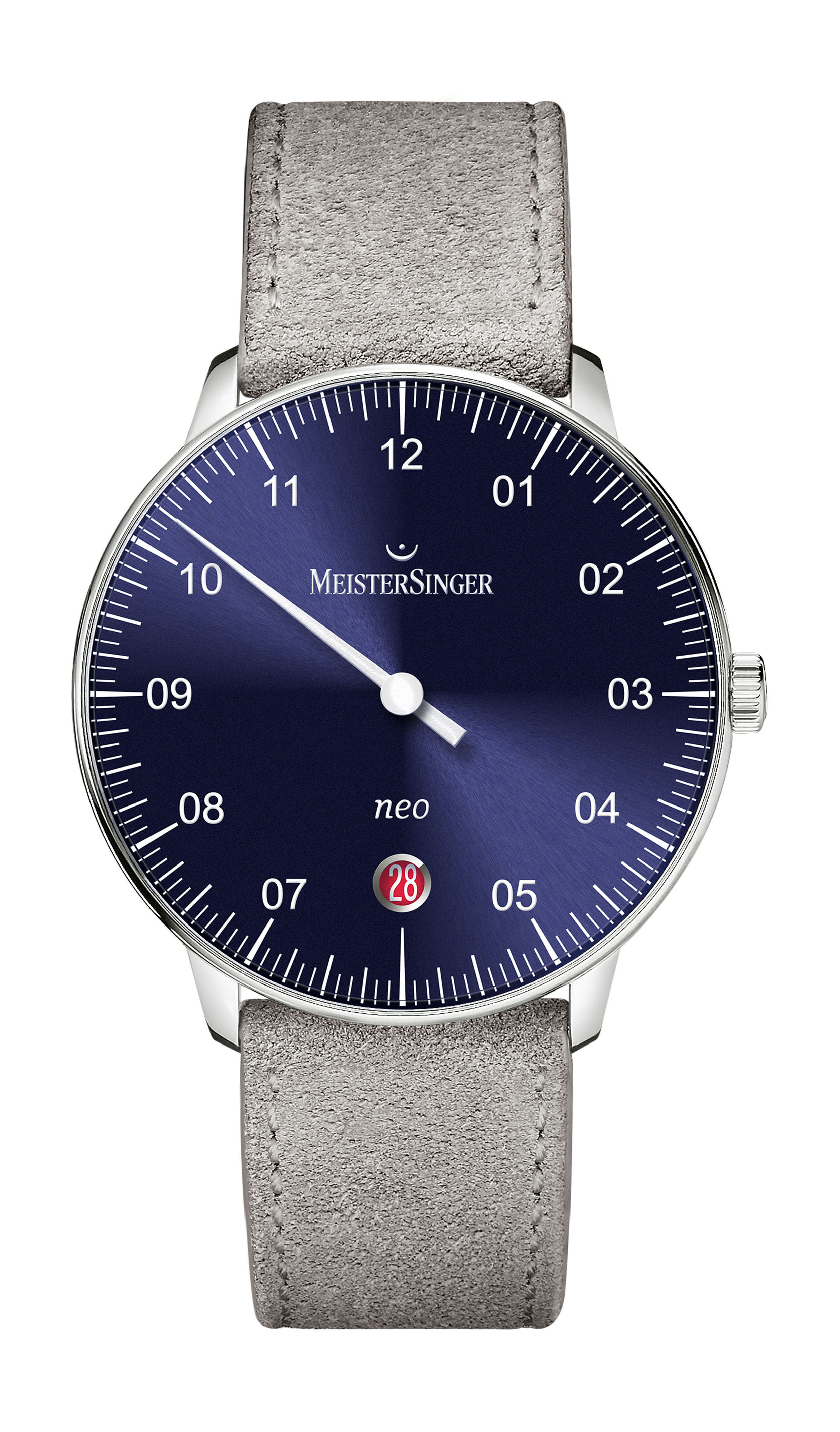MeisterSinger Neo Date Sunburst Blue 36